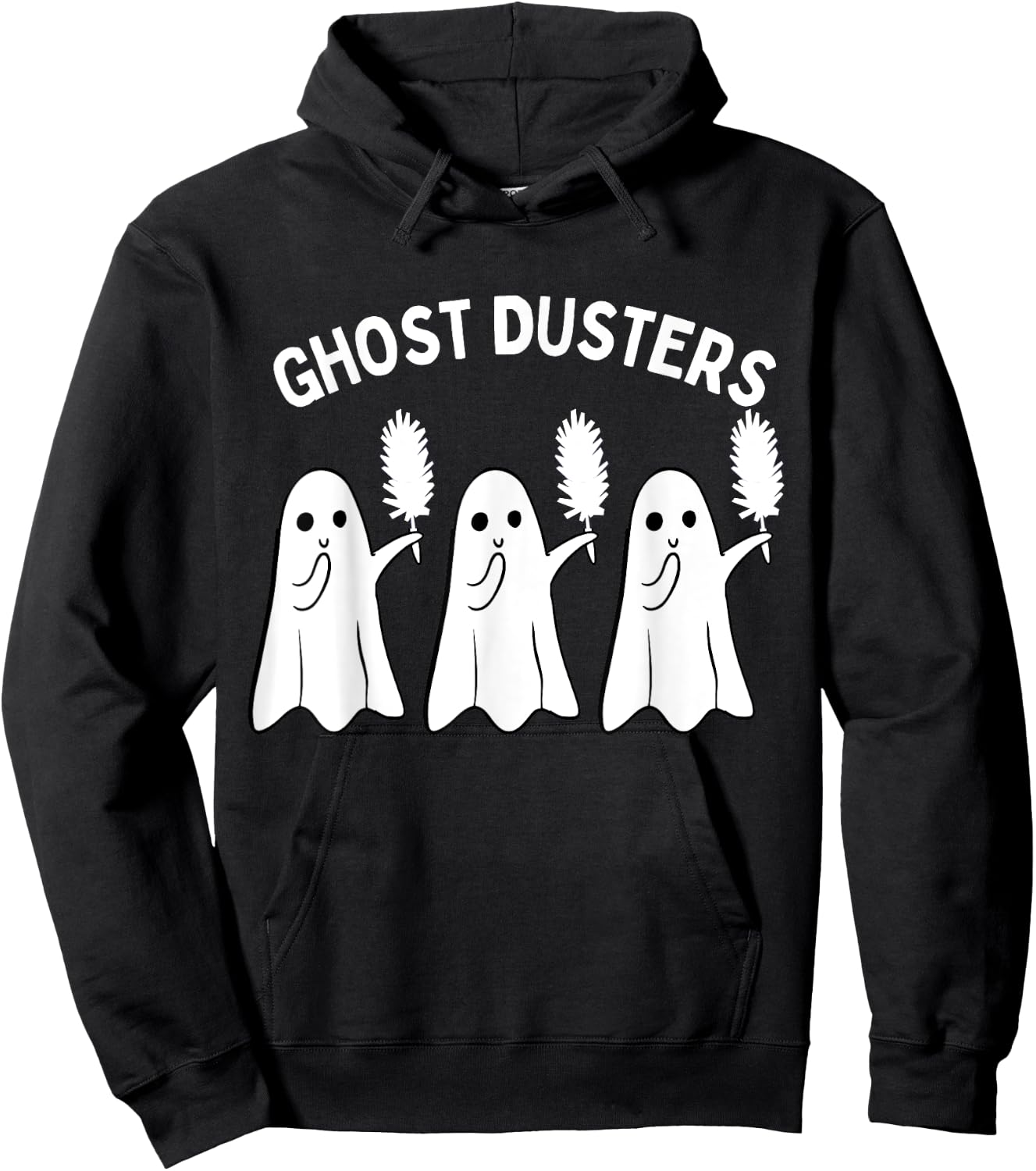 Ghost Dusters Housekeeping Cleaning Squad Halloween Funny Hoodie - Hoodie | Black