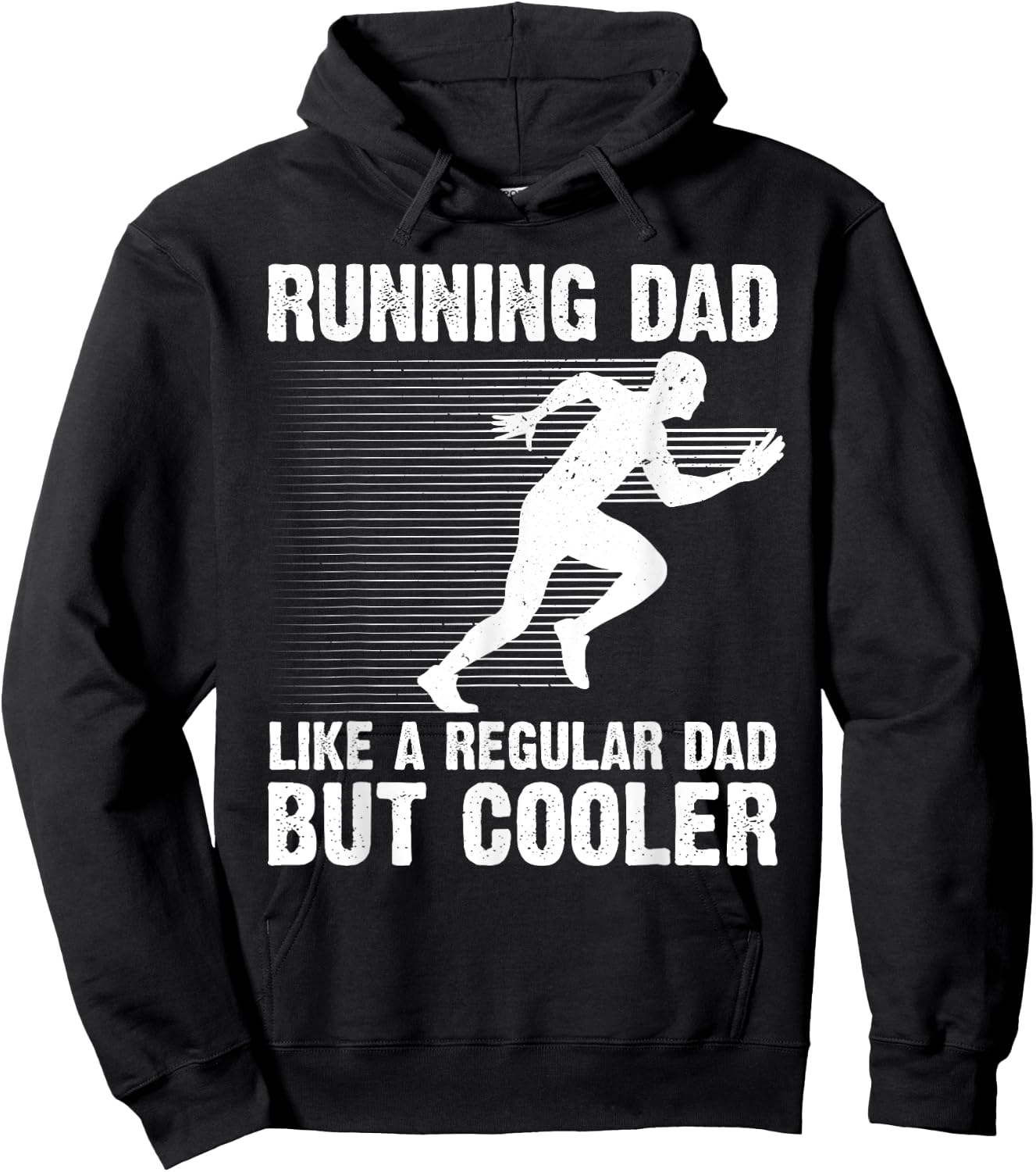 Funny Running Dad Father Marathon 5K Run Finisher Hoodie - Hoodie | Black