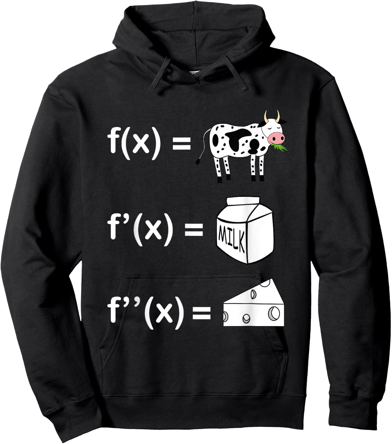Cowculus Calculus Derivative Mathematics Funny Math Teacher Hoodie - Hoodie | Black