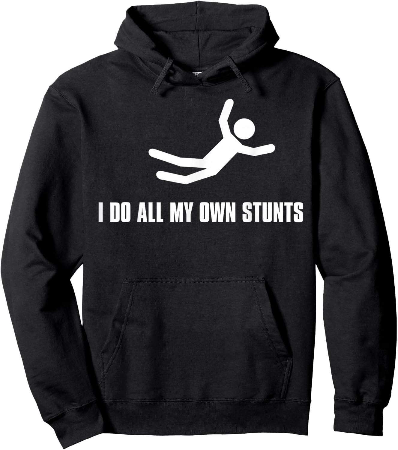 I do All My own Stunts Dark Adult and Youth Hoodie - Hoodie | Black