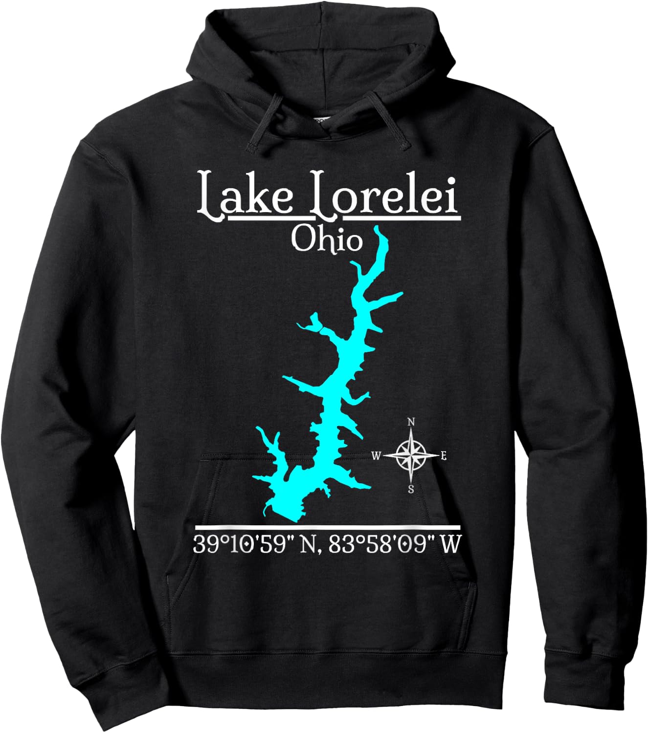 Lake Lorelei, Ohio Hoodie - Hoodie | Black