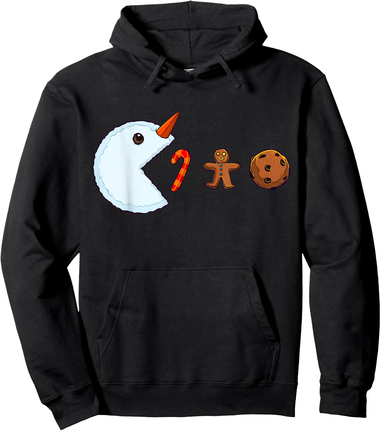 Christmas Gamer Video Game Snowman Candy Cane Boys Kids Hoodie - Hoodie | Black