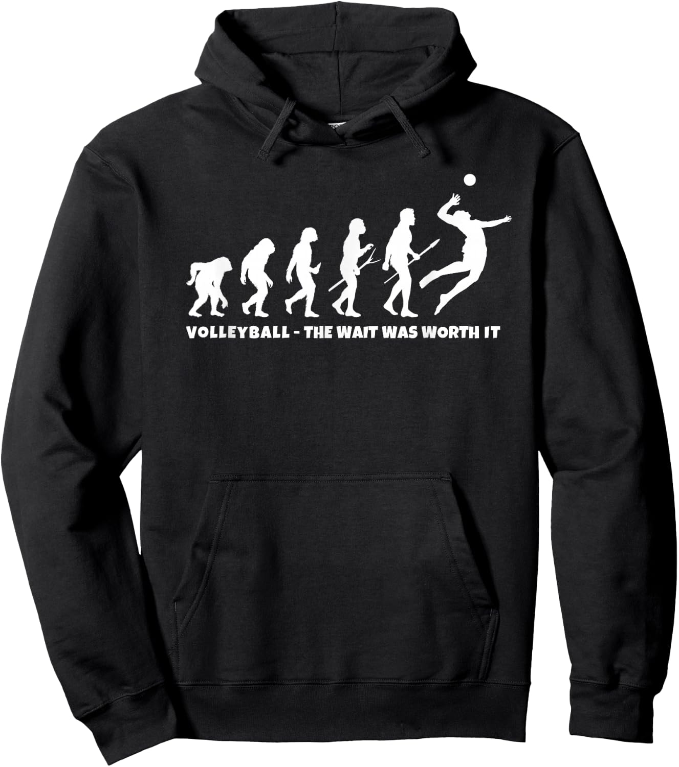 Volleyball Evolution - Volleyball Teen Girl Fun Volleyball Hoodie - Hoodie | Black