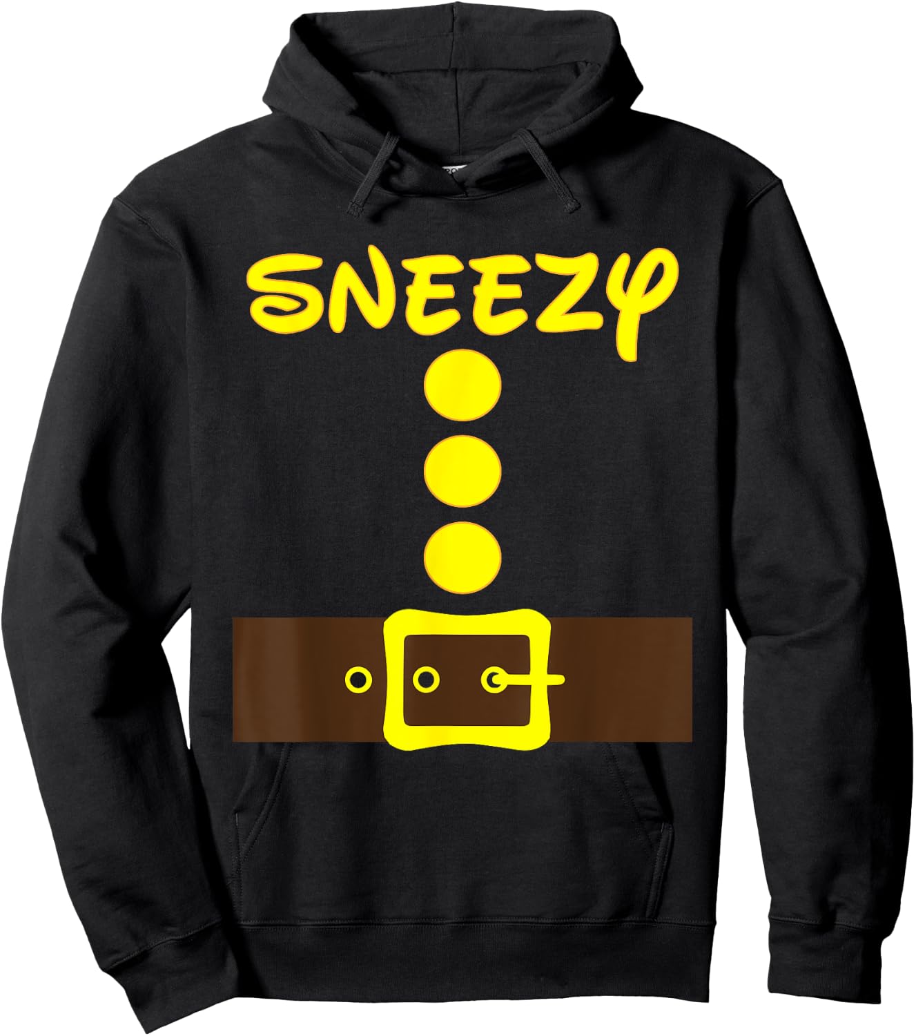 Dwarf Easy Halloween Color Men Women Kids Matching Costume Hoodie - Hoodie | Black