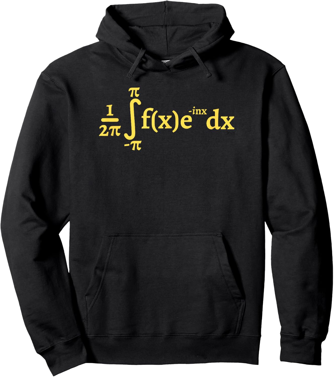 bprp math merch -Adults Black Small Math-Themed Hoodie - Hoodie | Black