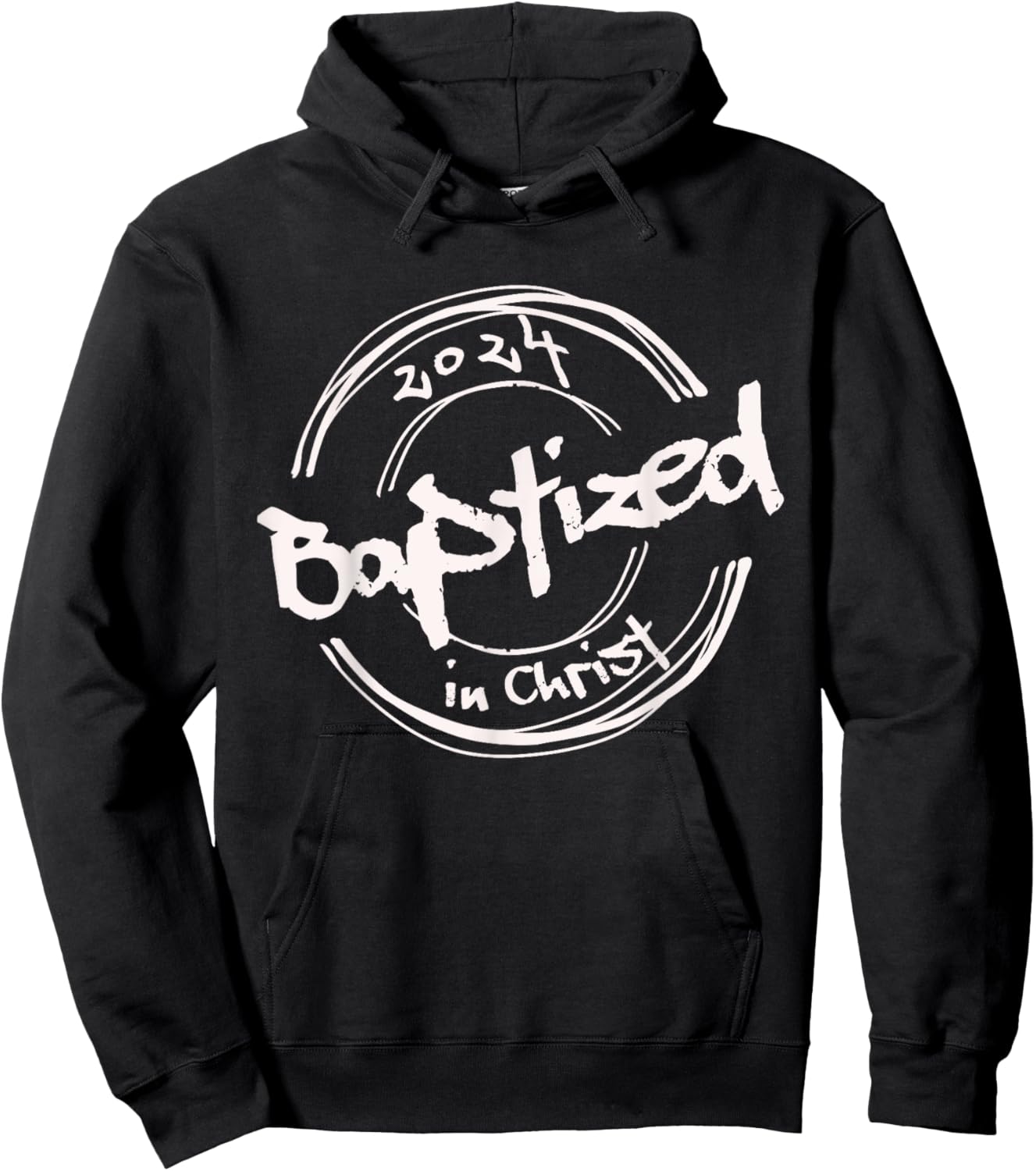 2024 Christian Baptism, Baptized In Christ, Streetwear Hoodie - Hoodie | Black