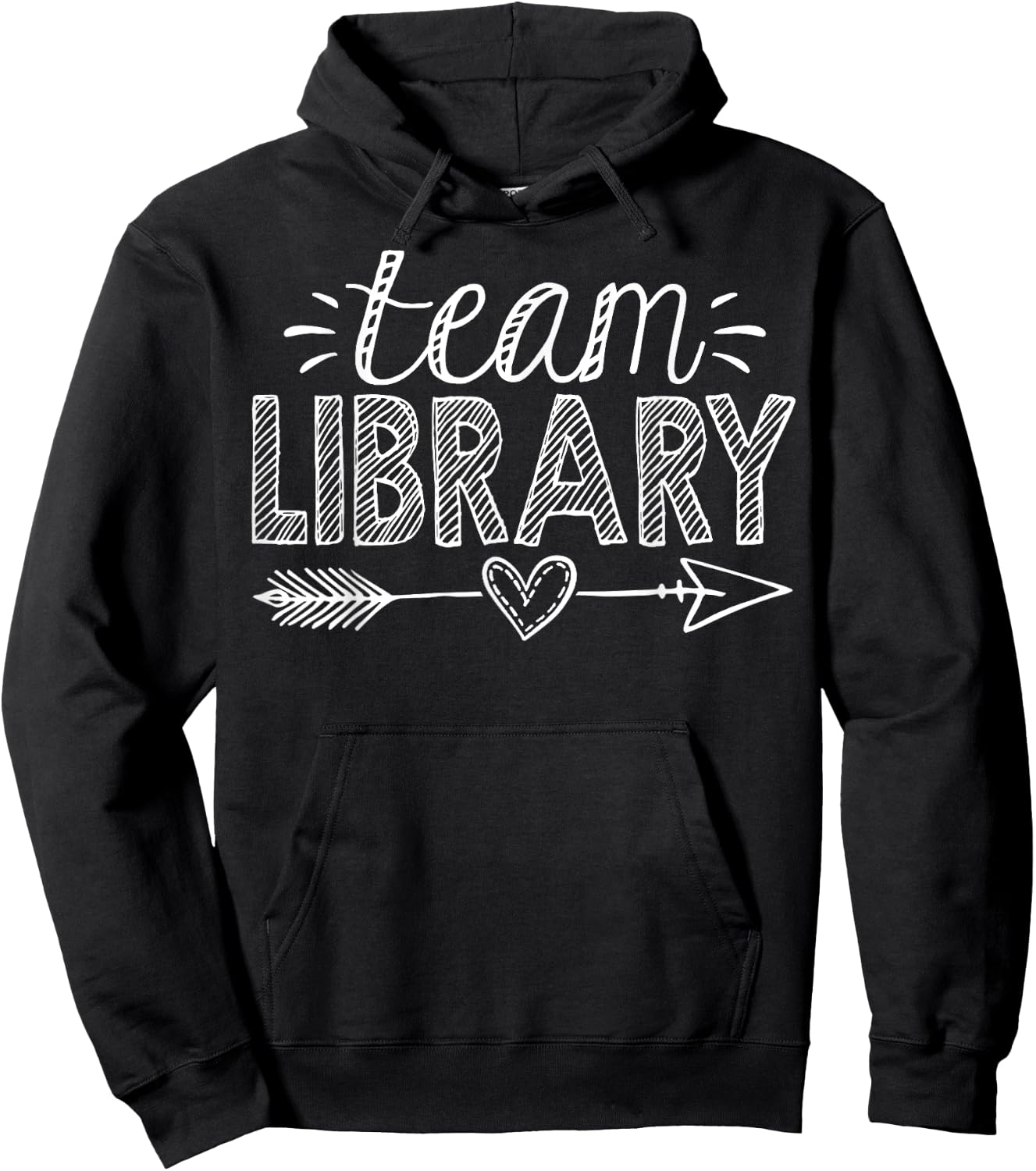 Team Library Teacher Student Back To School Hoodie - Hoodie | Black