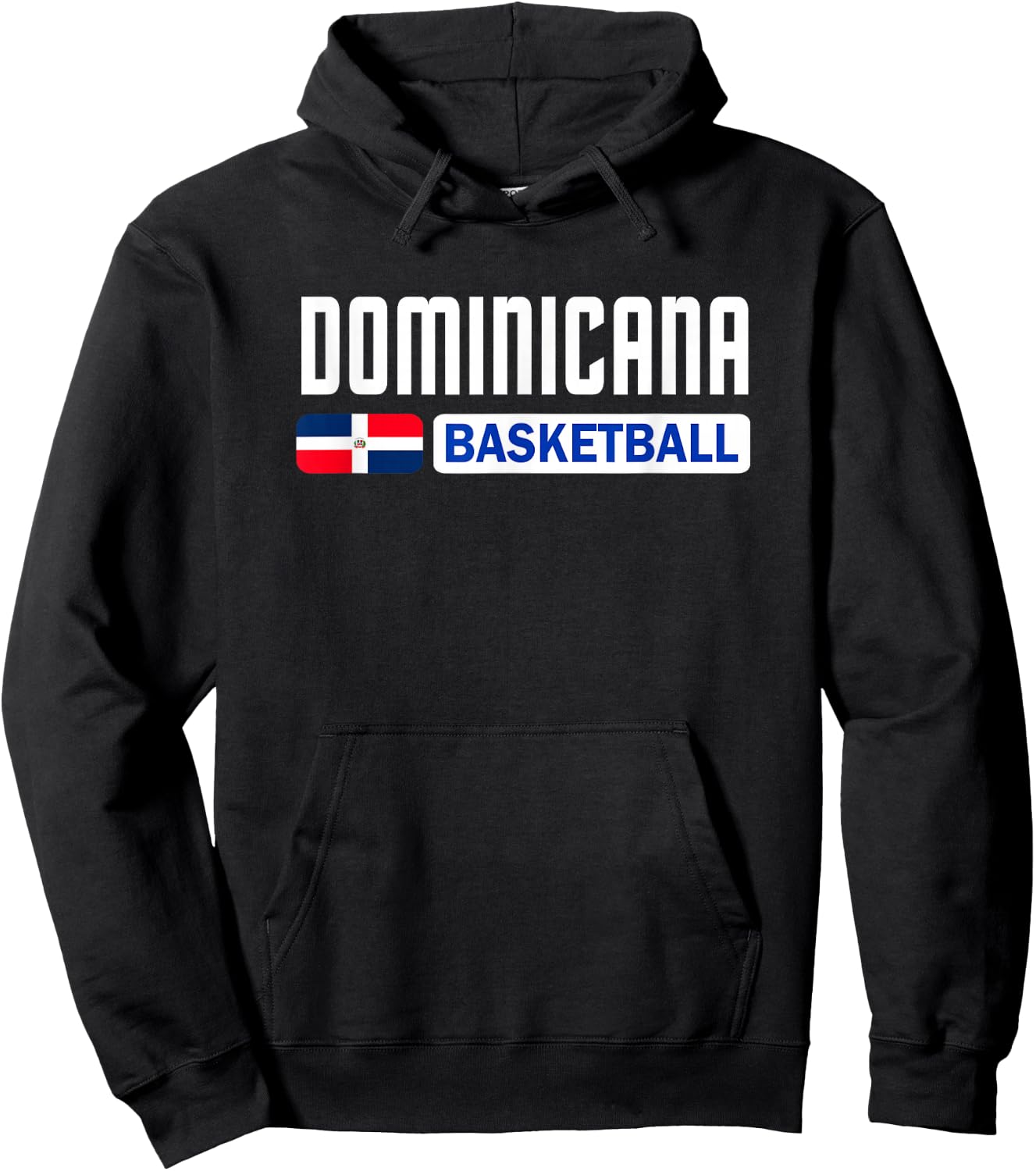 Dominican Republic Basketball Dominicana Flag Sports Hoodie - Hoodie | Black