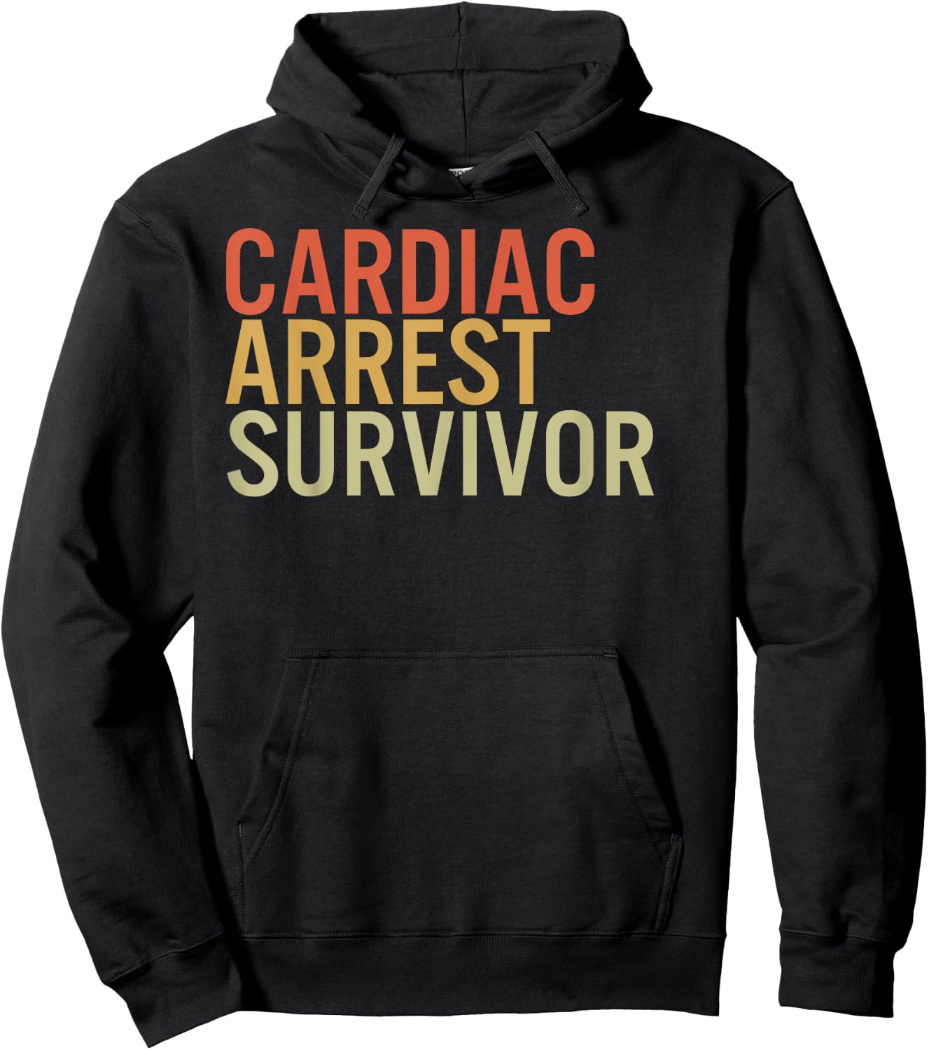 Cardiac Arrest Survivor Recovery Awareness Support Warrior Hoodie - Hoodie | Black