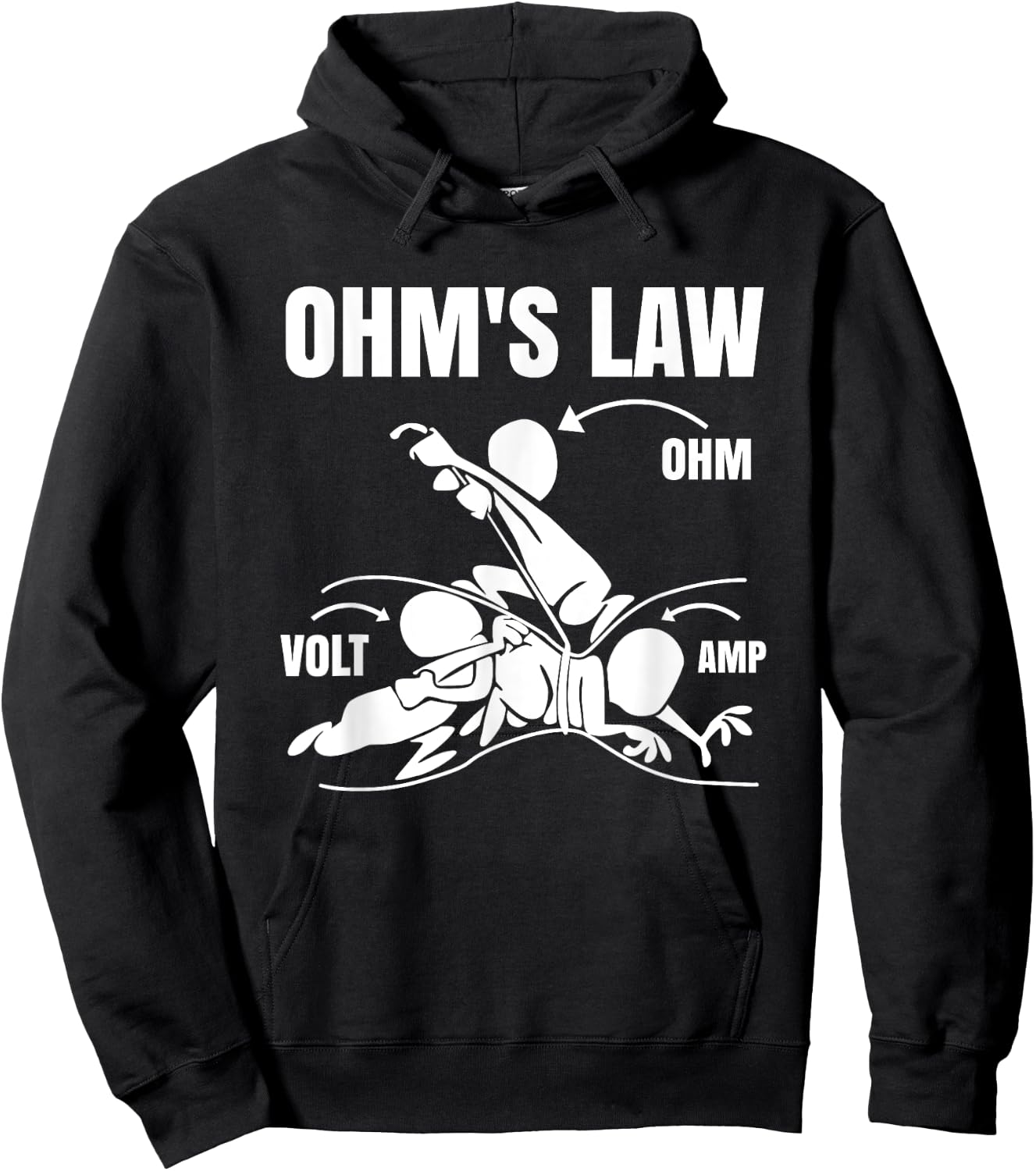Ohm's Law Electrical Engineering Funny Engineer Hoodie - Hoodie | Black