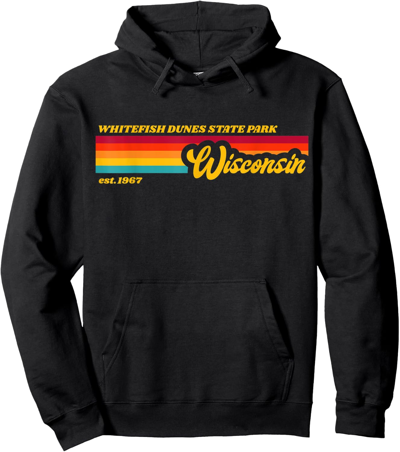 Wisconsin Whitefish Dunes State Park Hoodie - Hoodie | Black