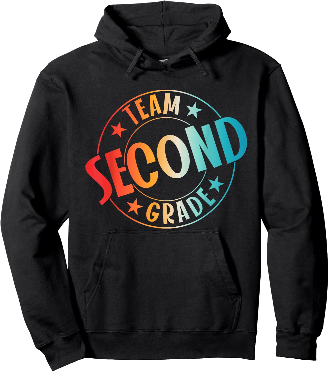 Team Second Grade Teacher Student Back To School 2nd Grade Hoodie - Hoodie | Black