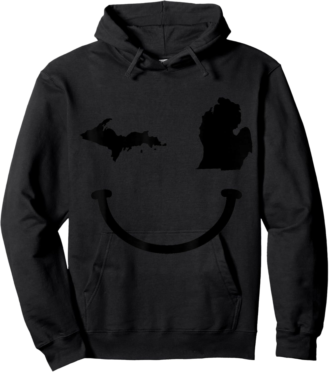 Michigan Pride State Map Vintage Funny Hoodie - Hoodie | Black