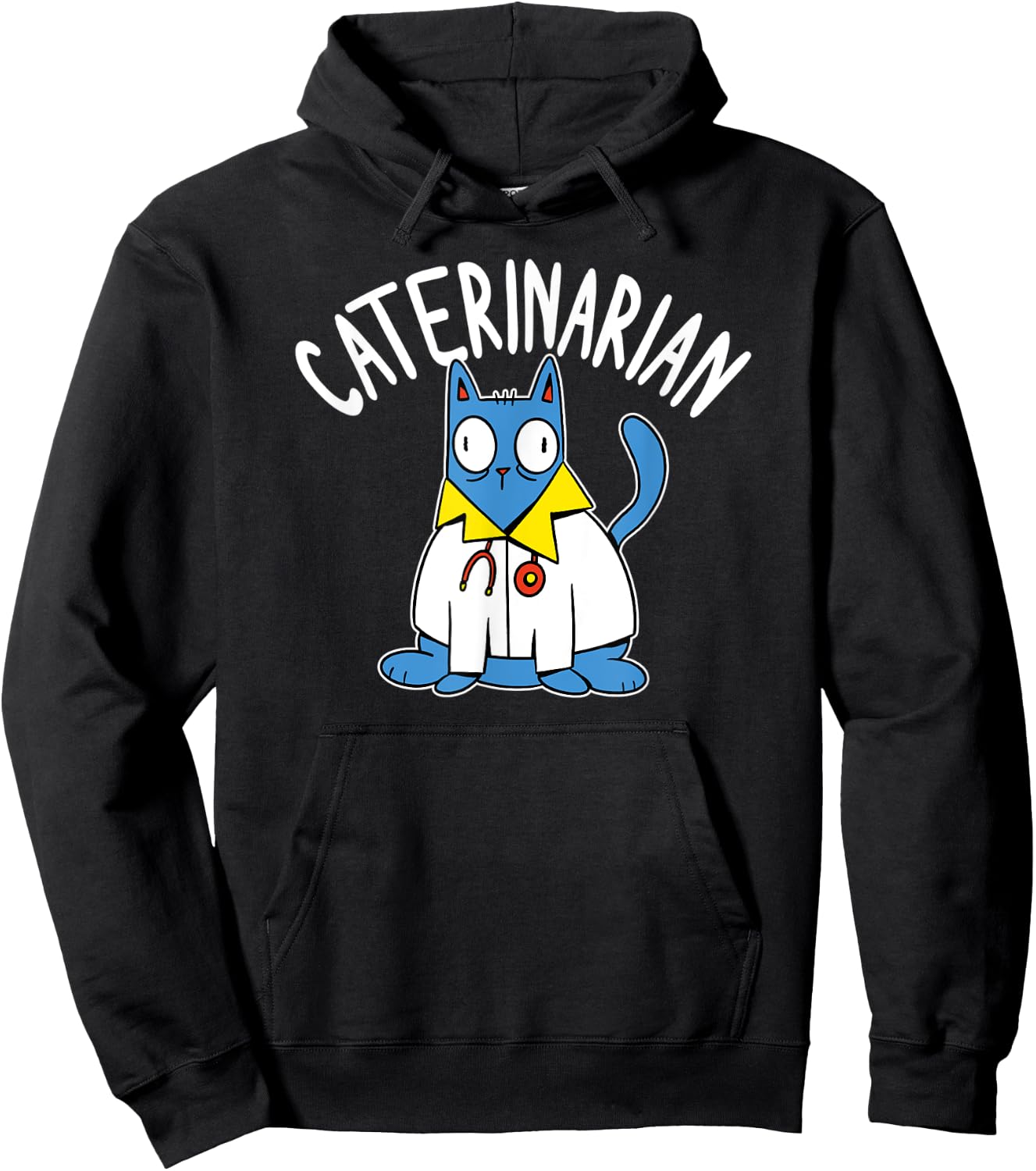Caterinarian Cat Doctor Veterinarian Women Kids Hoodie - Hoodie | Black