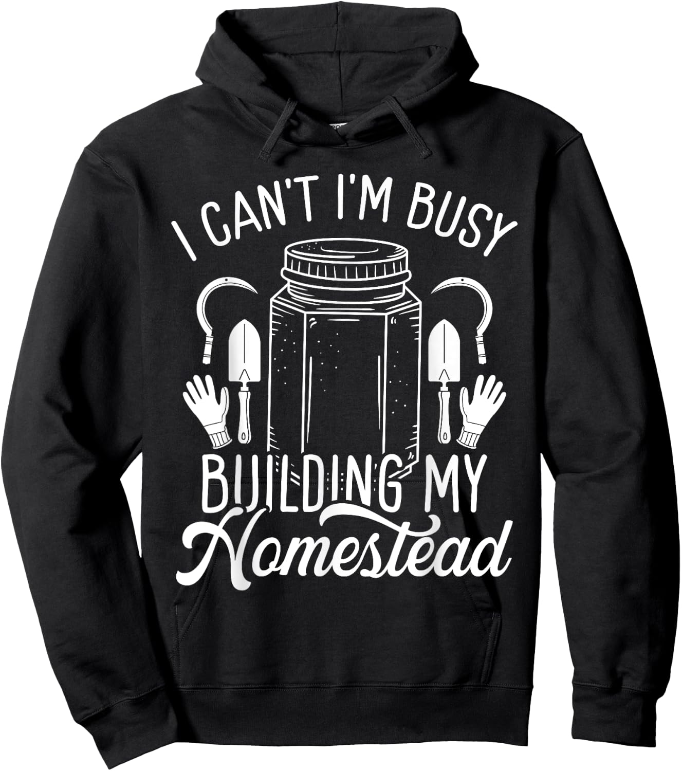 Homestead Cooking Canning Season Homegrown Homesteading Hoodie - Hoodie | Black