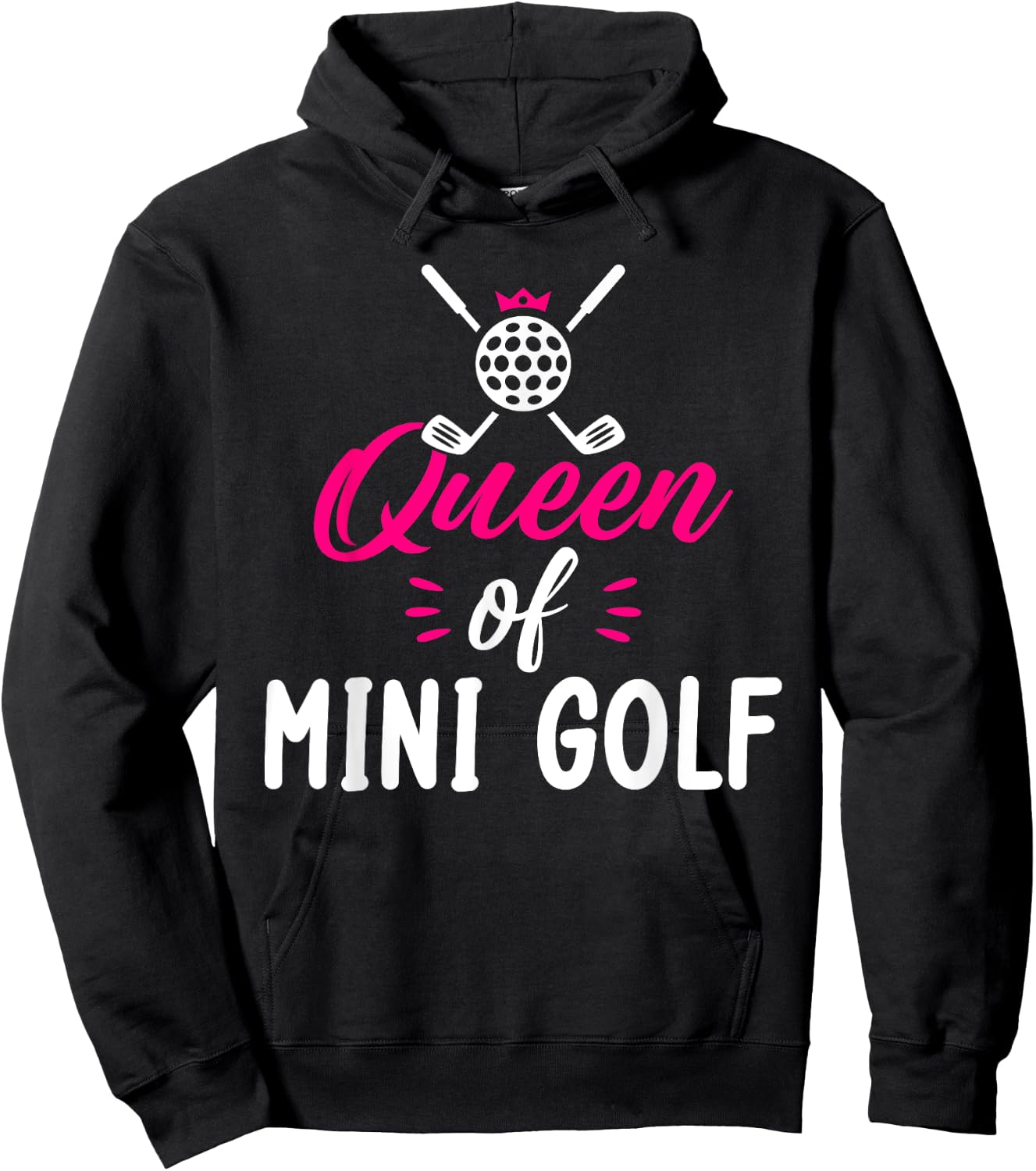 Queen of Mini Golf Hoodie - Hoodie | Black