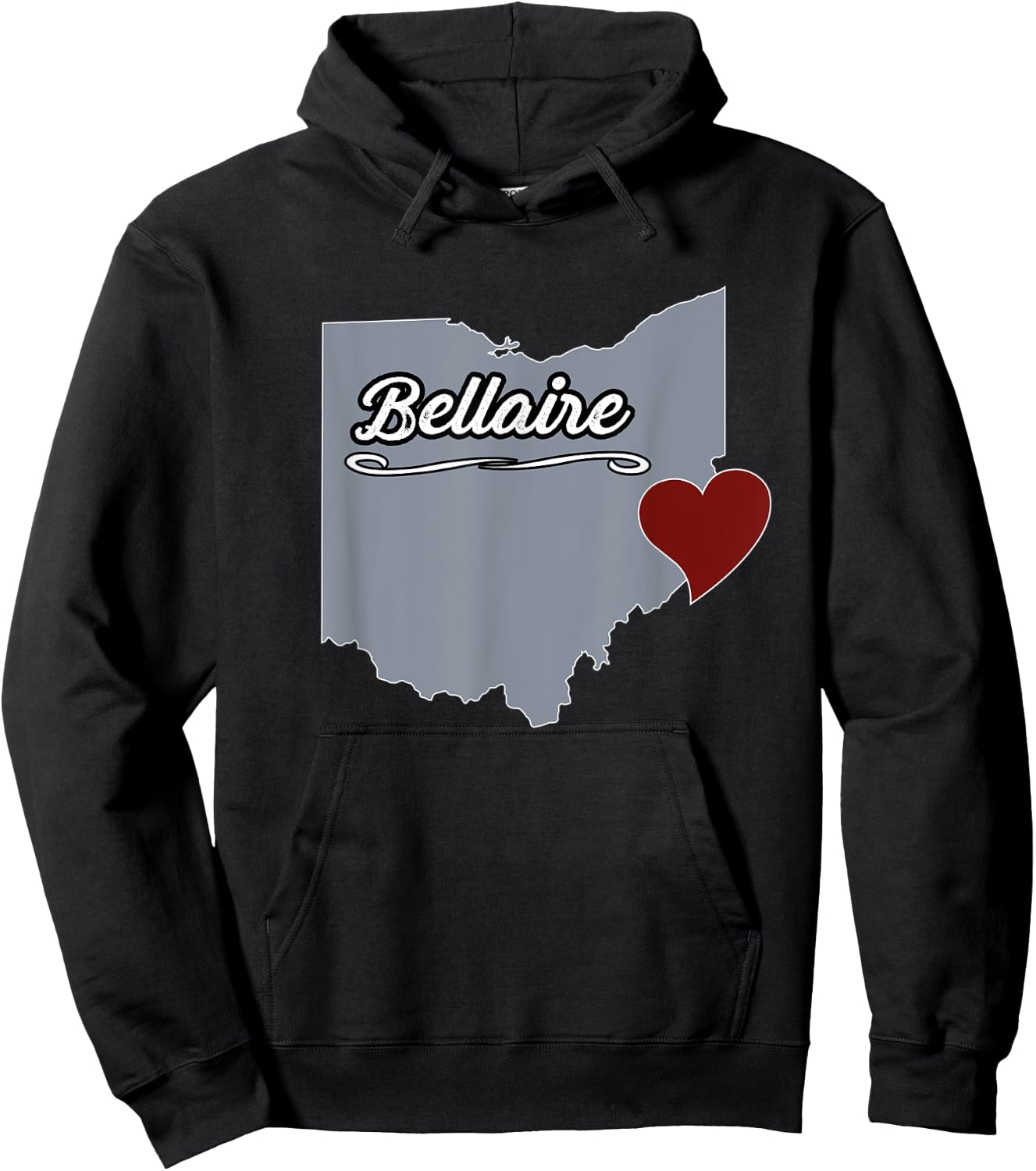 BELLAIRE - Ohio | OH City State USA - Cute Souvenir Hoodie - Hoodie | Black