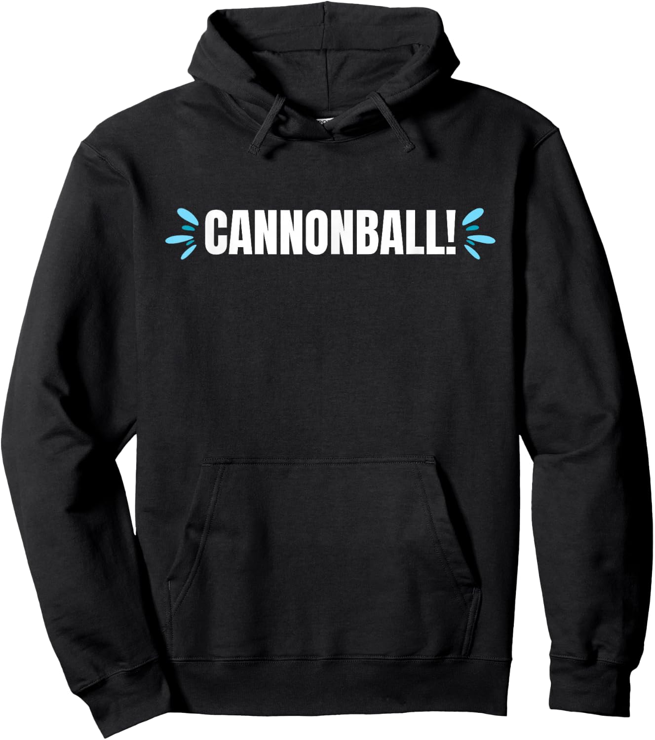 Funny Cannonball Swimming Pool Splash Hoodie - Hoodie | Black
