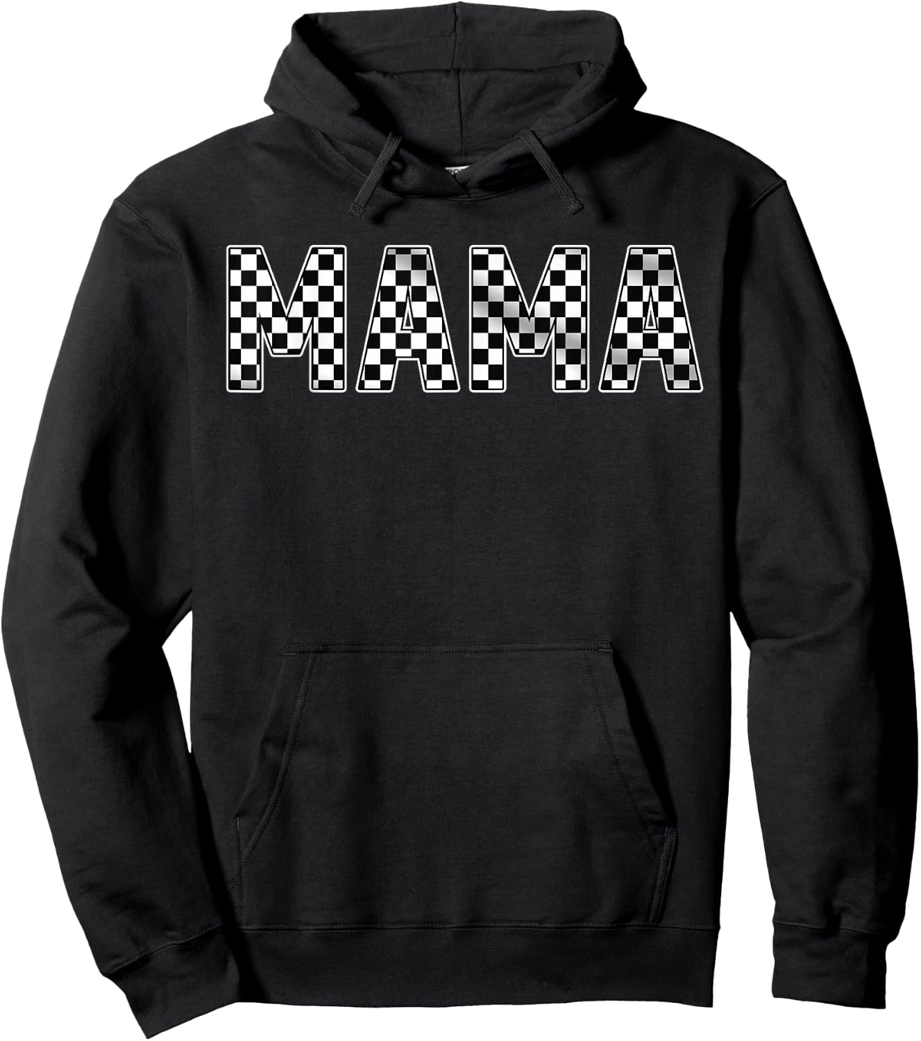 Pit Crew Mama Racing Car Family Matching Birthday Party Hoodie - Hoodie | Black