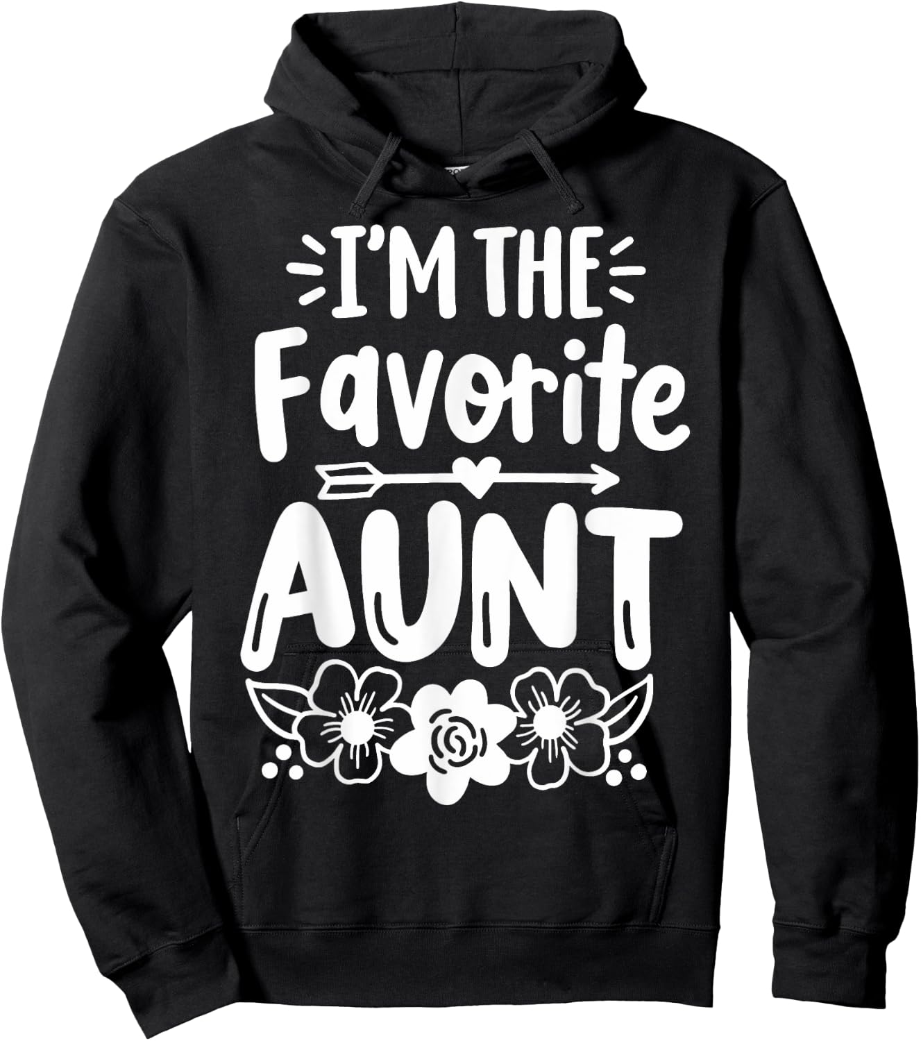 Auntie Aunt Squad Co. Women's Favorite Aunt Hoodie - Hoodie | Black
