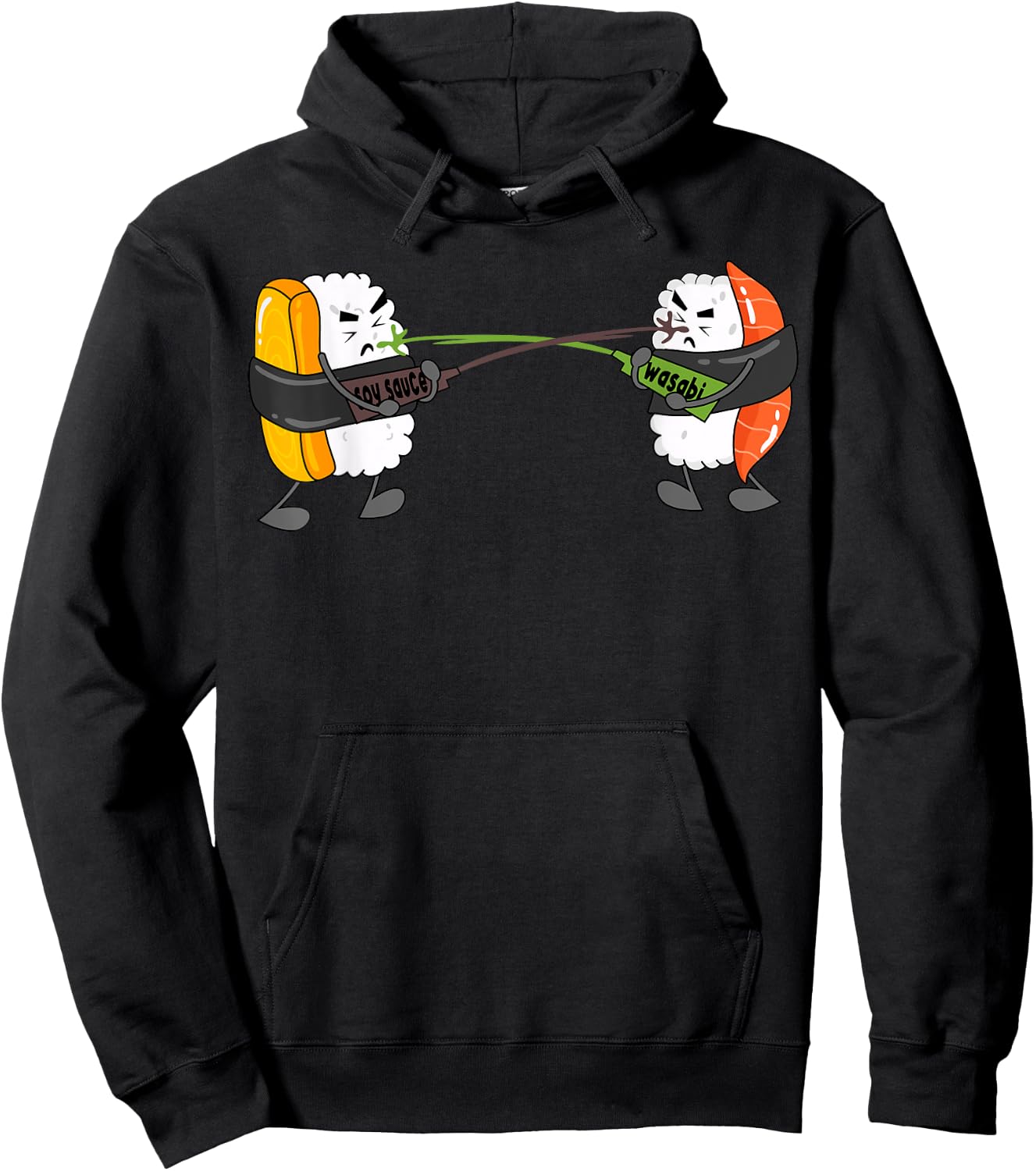Wasabi Sushi Japanese Horseradish Spicy Paste Condiments Hoodie - Hoodie | Black