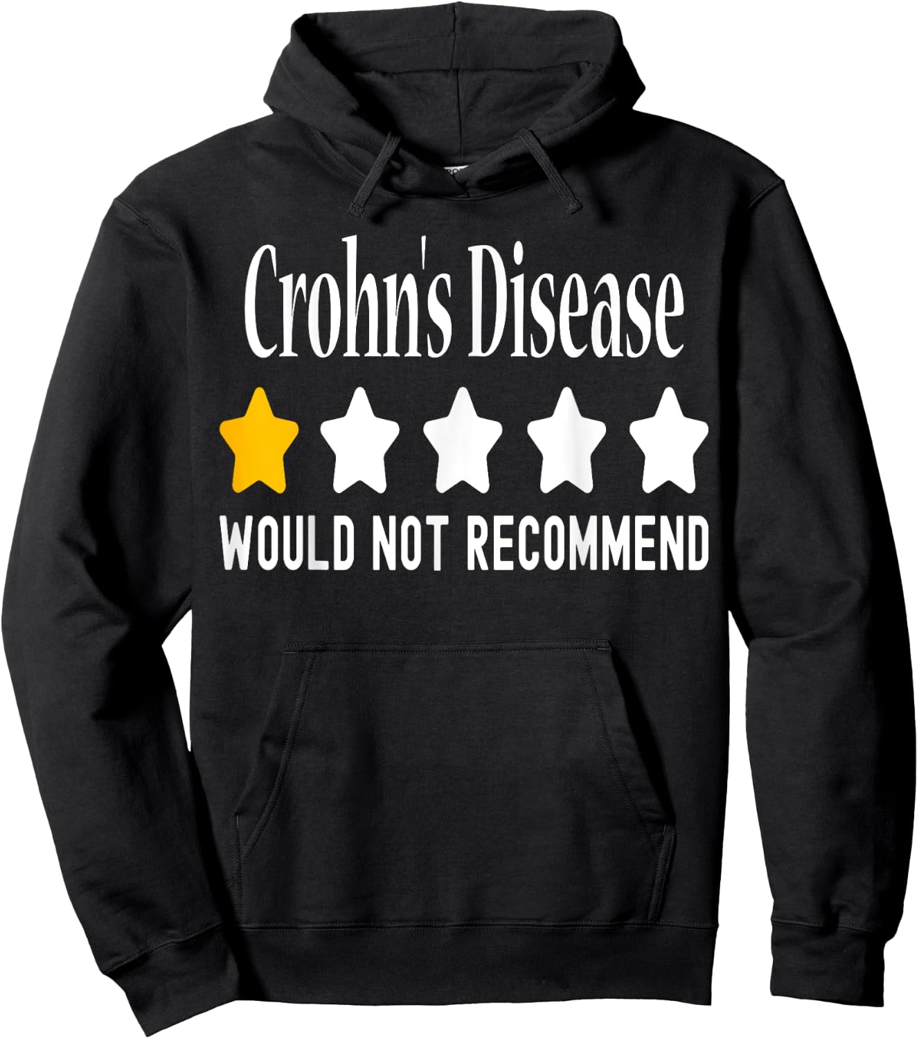 Crohn's Disease Awareness Funny Crohn's Disease Warrior Hoodie - Hoodie | Black