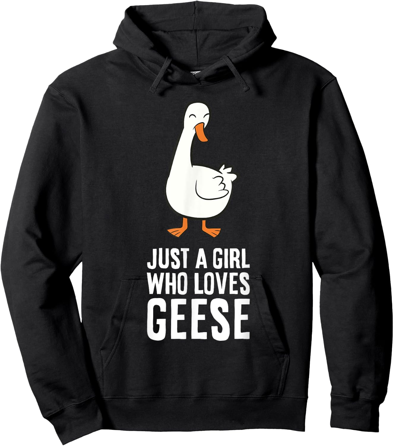 Just a Girl Who Loves Geese Hoodie - Hoodie | Black