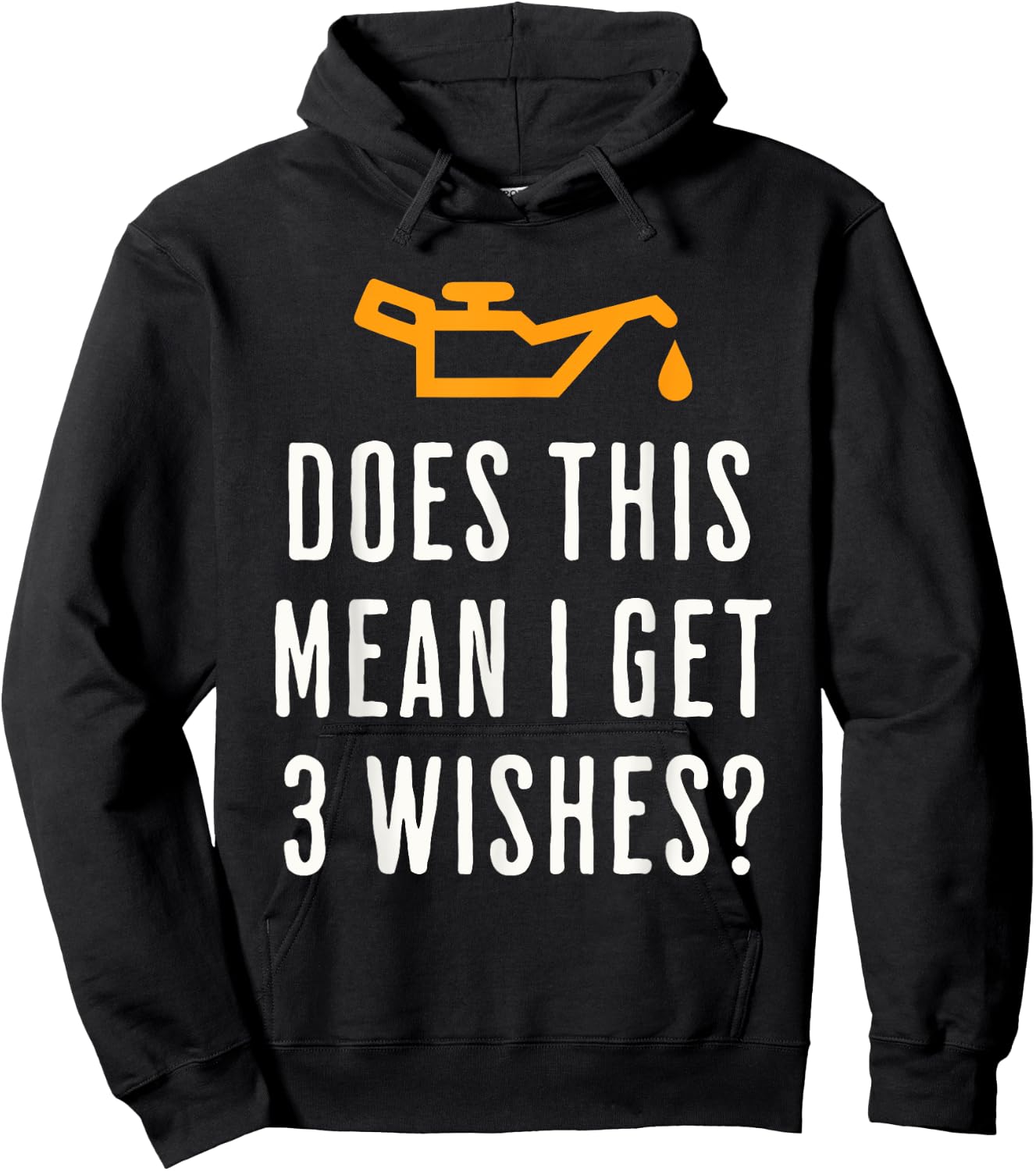 Car Mechanic Humor Funny Oil Change Light Genie Hoodie - Hoodie | Black