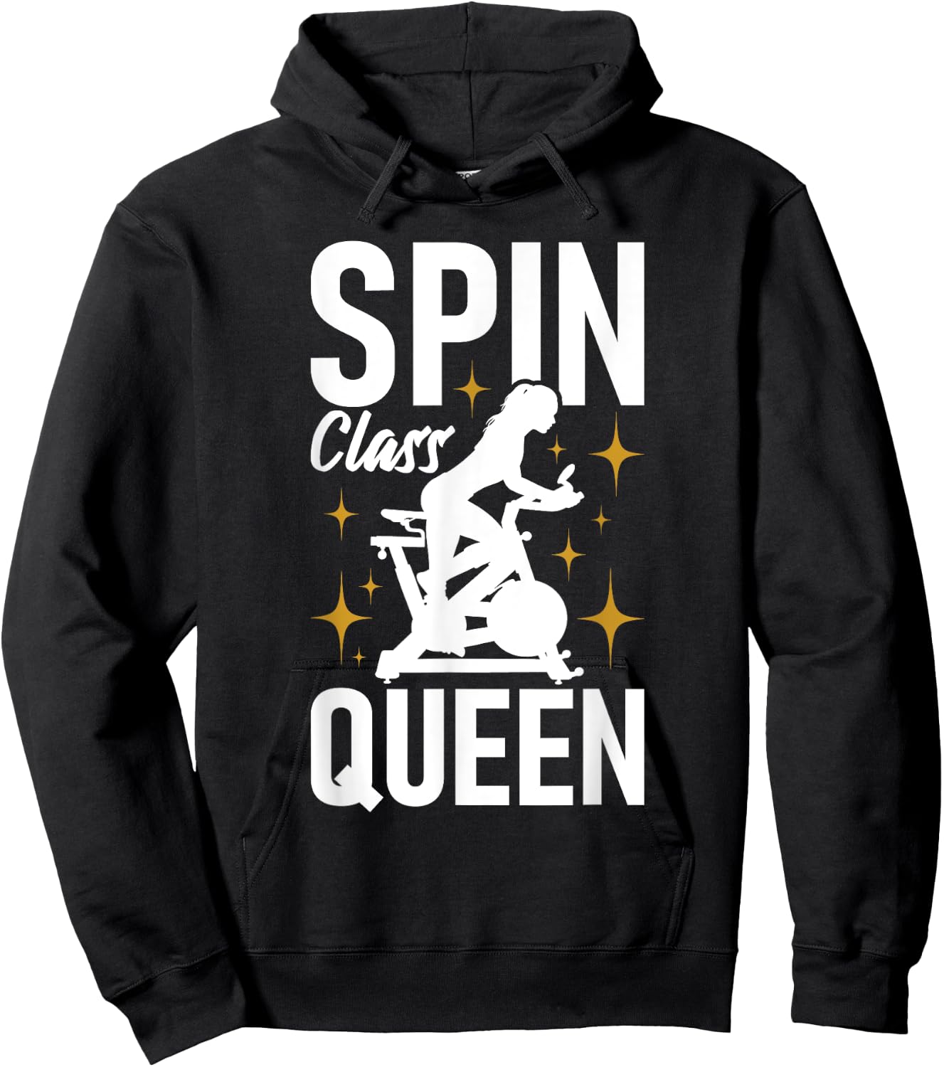 Spin Class Queen - Cyclist Lover Indoor Spinning Gym Fitness Hoodie - Hoodie | Black