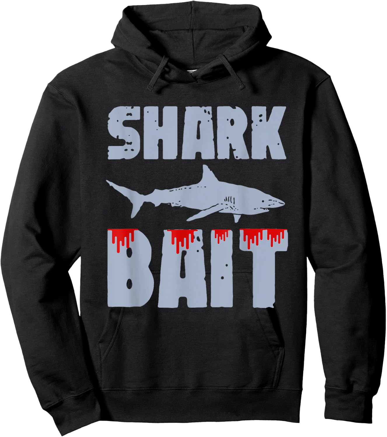 shark bait funny beach vacation summer shark lover Men Women Hoodie - Hoodie | Black