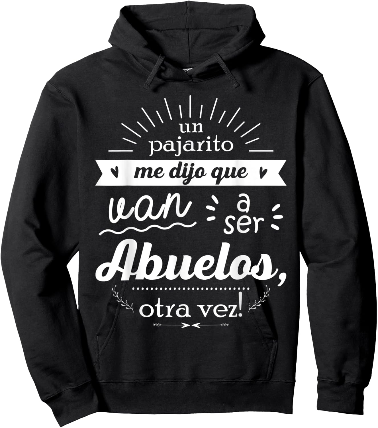 A little bird told me they're going to be grandparents, again! Hoodie - Hoodie | Black