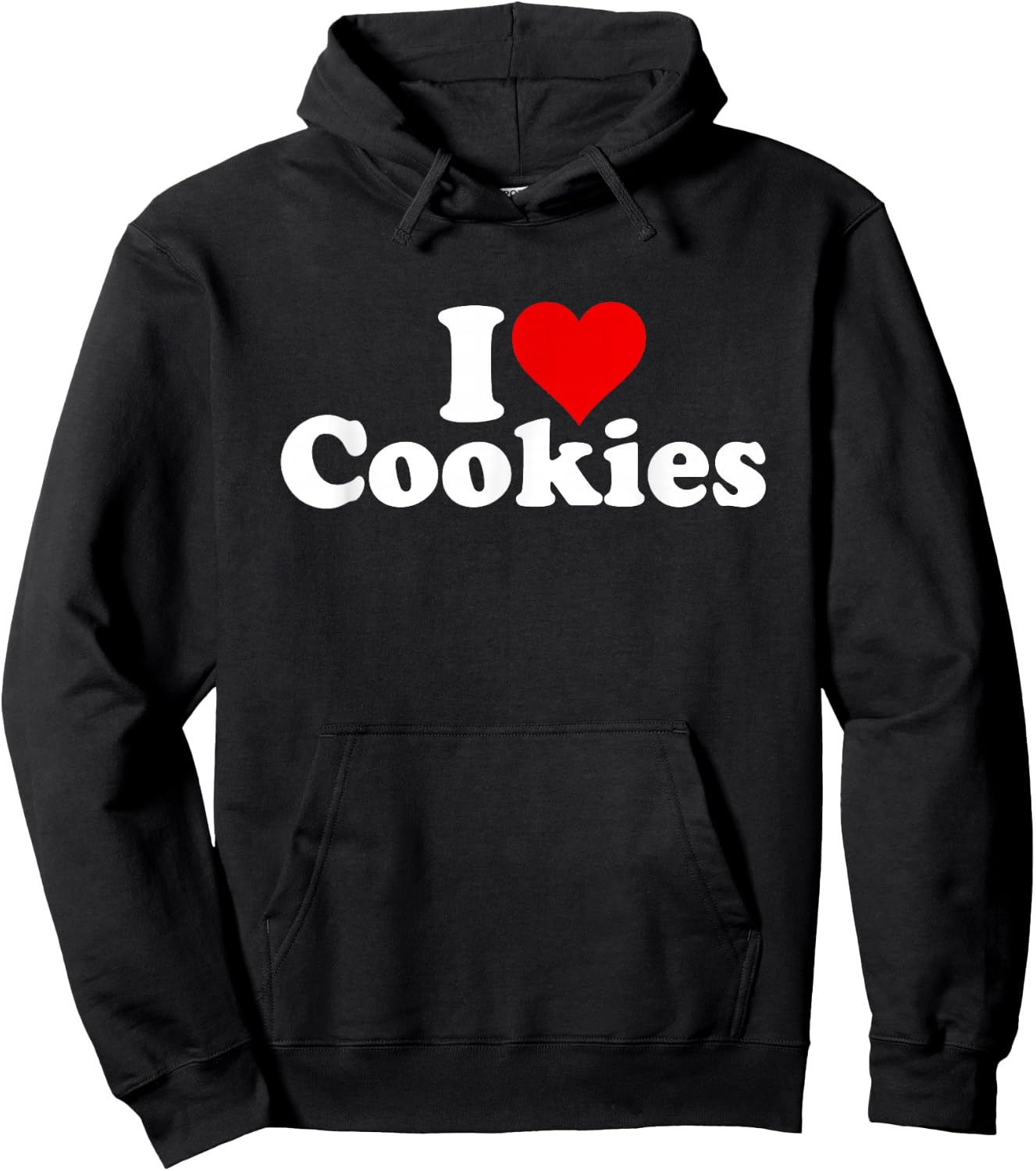 I Love Heart Cookies Hoodie - Hoodie | Black