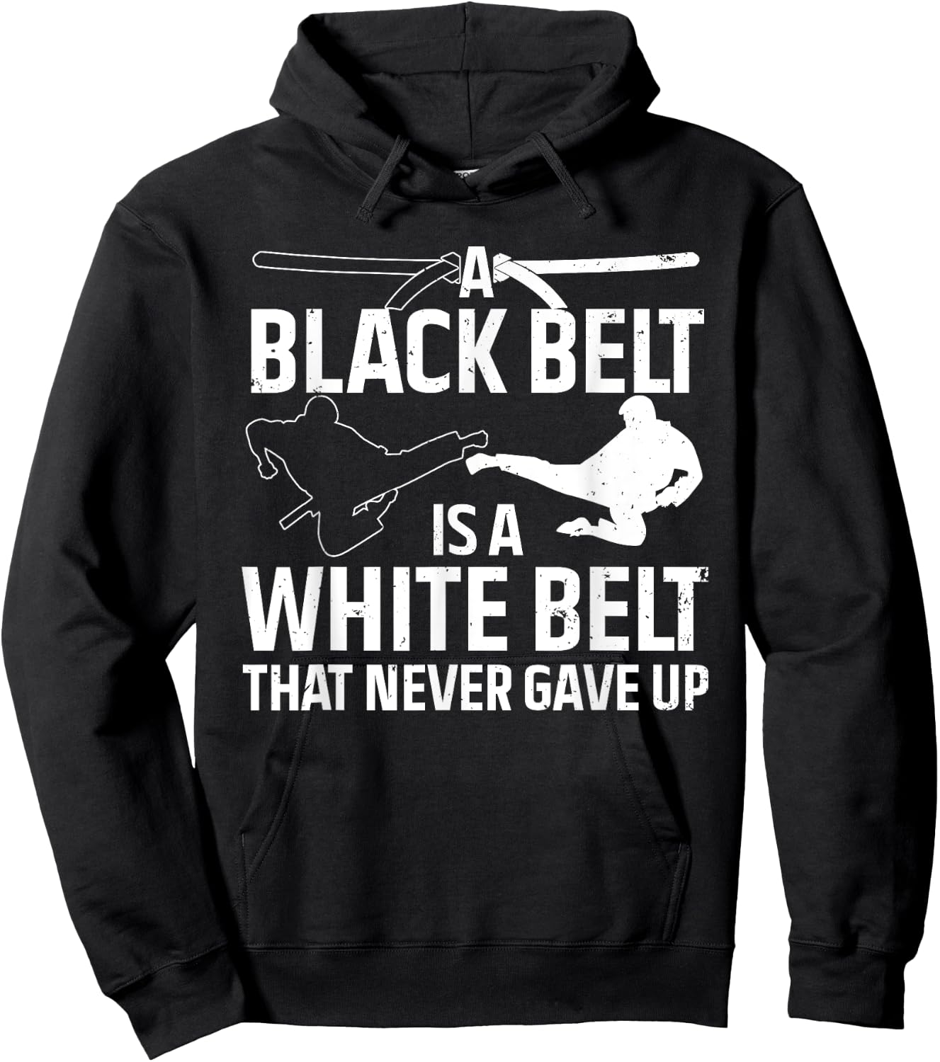 Funny Karate Design Women Black Belt Martial Arts Hoodie - Hoodie | Black