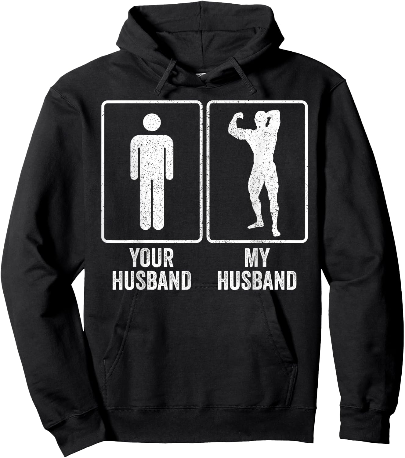 Funny Bodybuilder Bodybuilding Husband Relationship Joke Hoodie - Hoodie | Black
