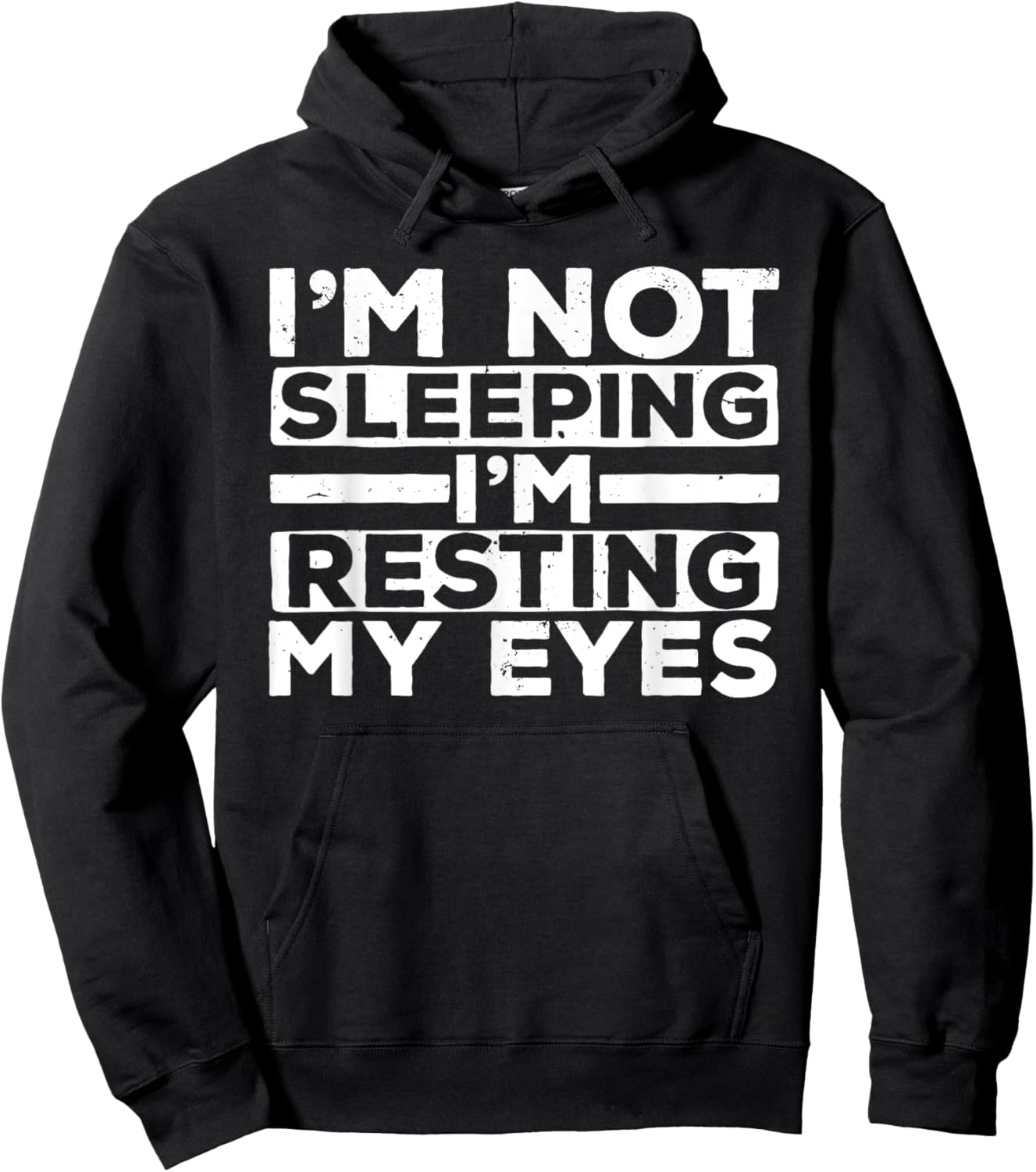 Funny Dad Design For Dad Men Father Resting My Eyes Sleeping Hoodie - Hoodie | Black