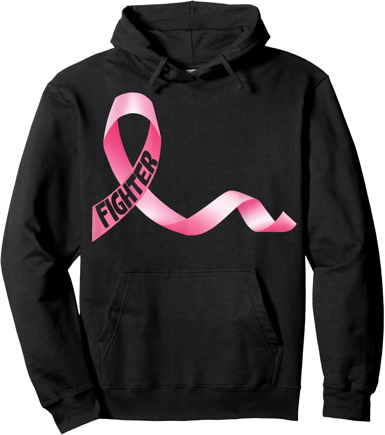 Delightfully Different World Breast Cancer Fighter - -Adults, Black, Small, Short Sleeve Hoodie - Hoodie | Black