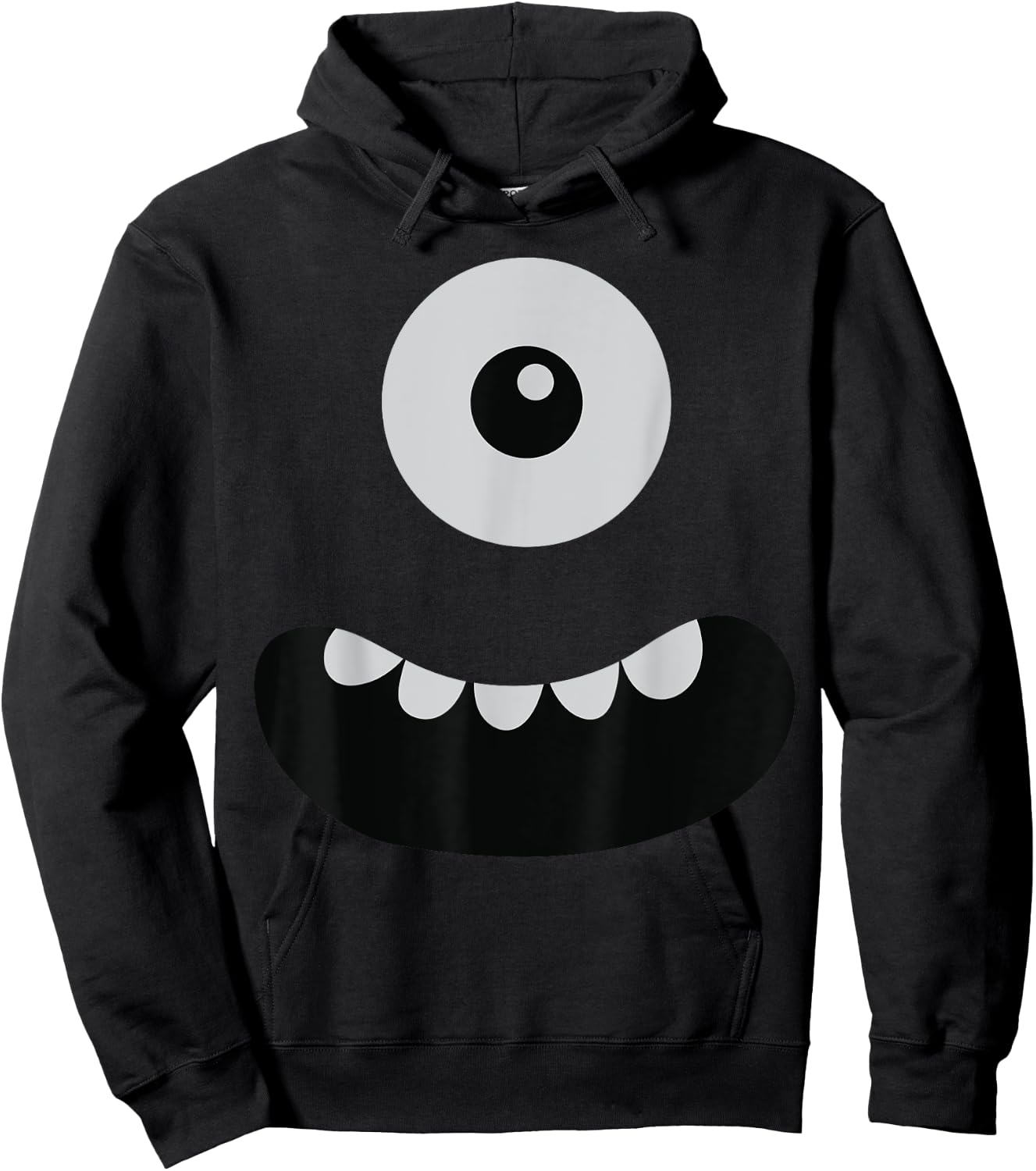 Cute One Eyed Monster Face Costume Halloween Hoodie - Hoodie | Black