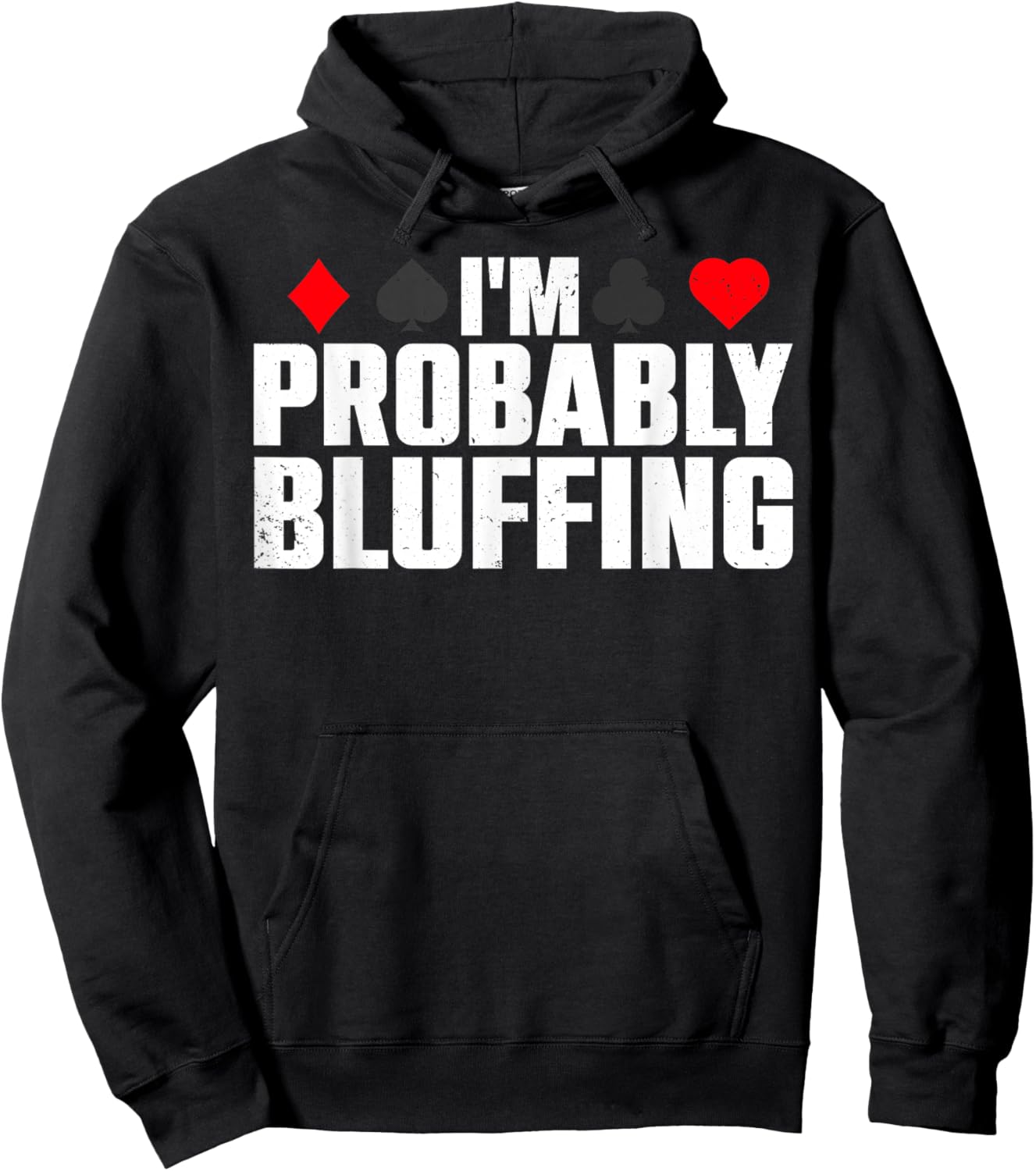 Funny Poker Lover Art Women Casino Play Card Gambler Hoodie - Hoodie | Black