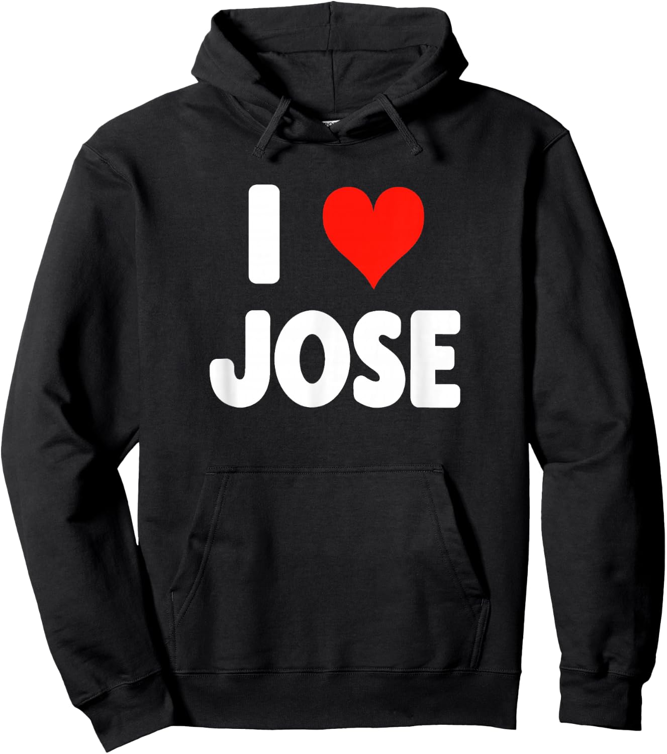 I Love Jose - Heart Hoodie - Hoodie | Black