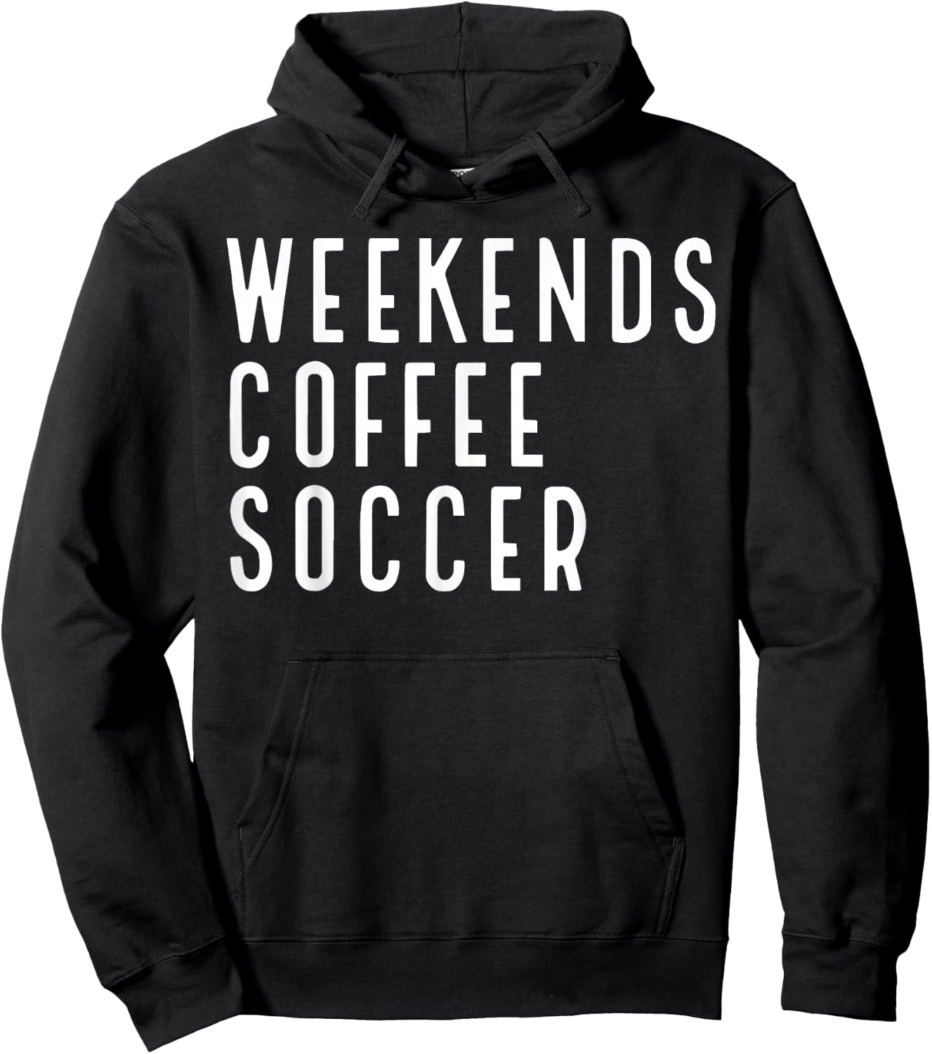 Weekend Coffee Soccer Hoodie - Hoodie | Black