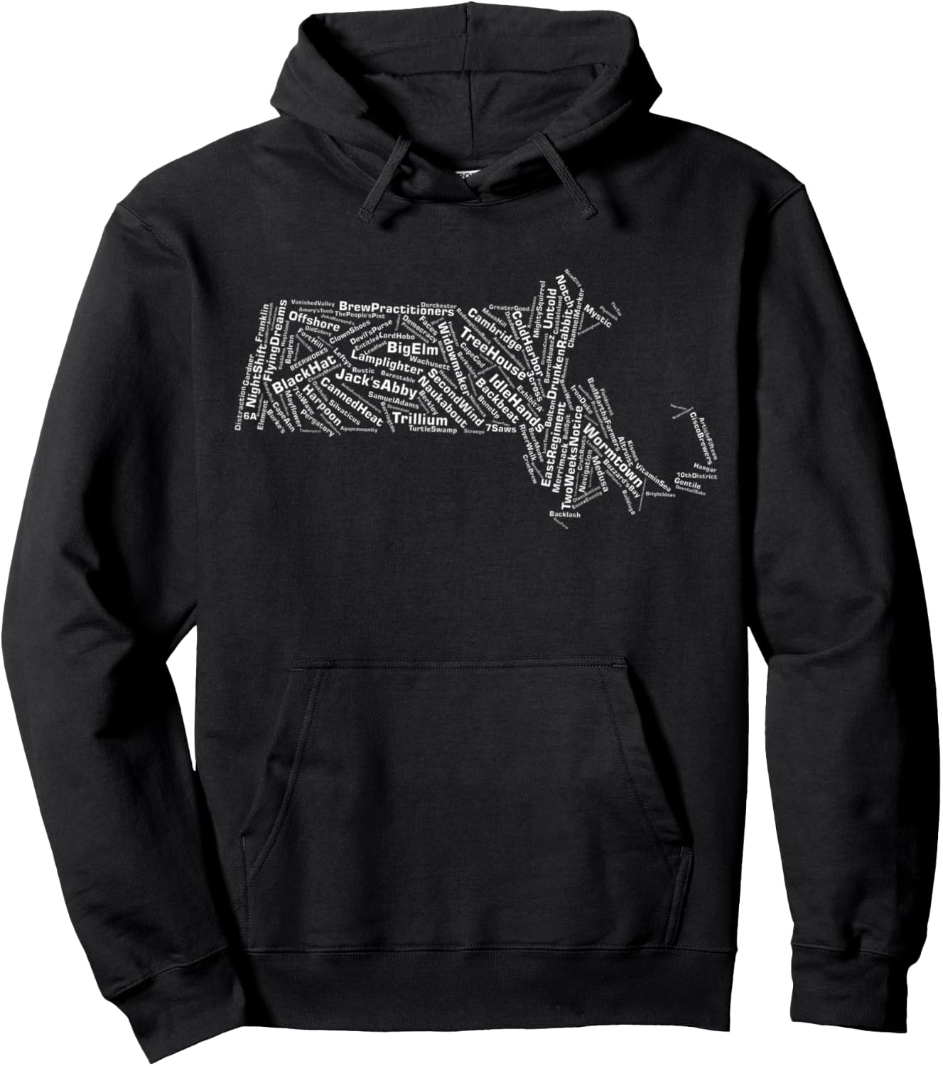 Massachusetts Breweries Hoodie - Hoodie | Black