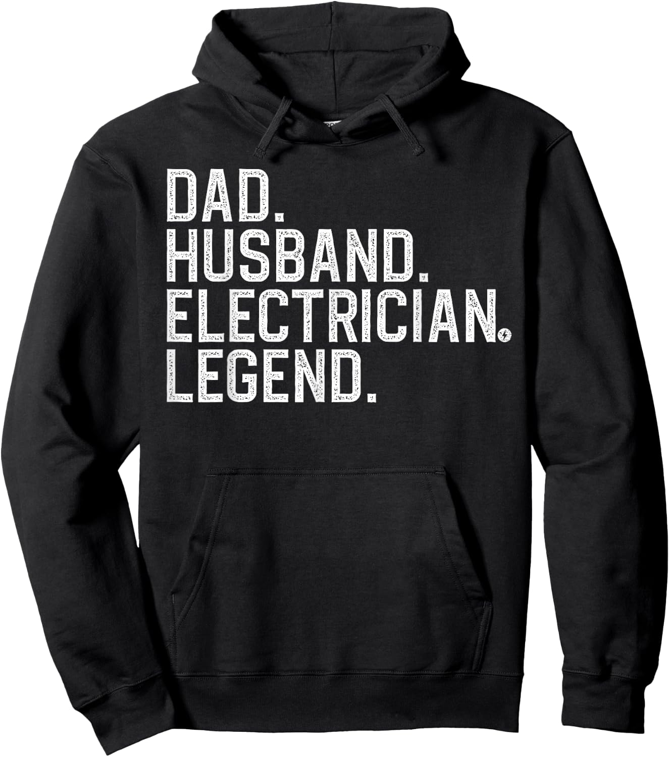 Cool Electrician For Dad Husband Professional Electrician Hoodie - Hoodie | Black