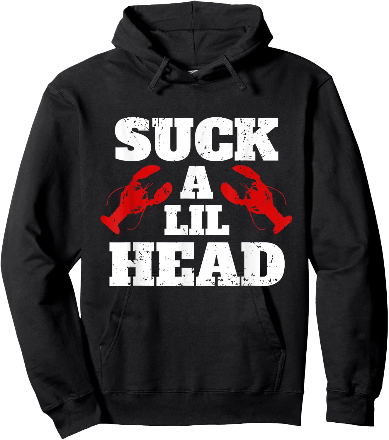 Suck A Lil Head Crawfish Hoodie - Hoodie | Black