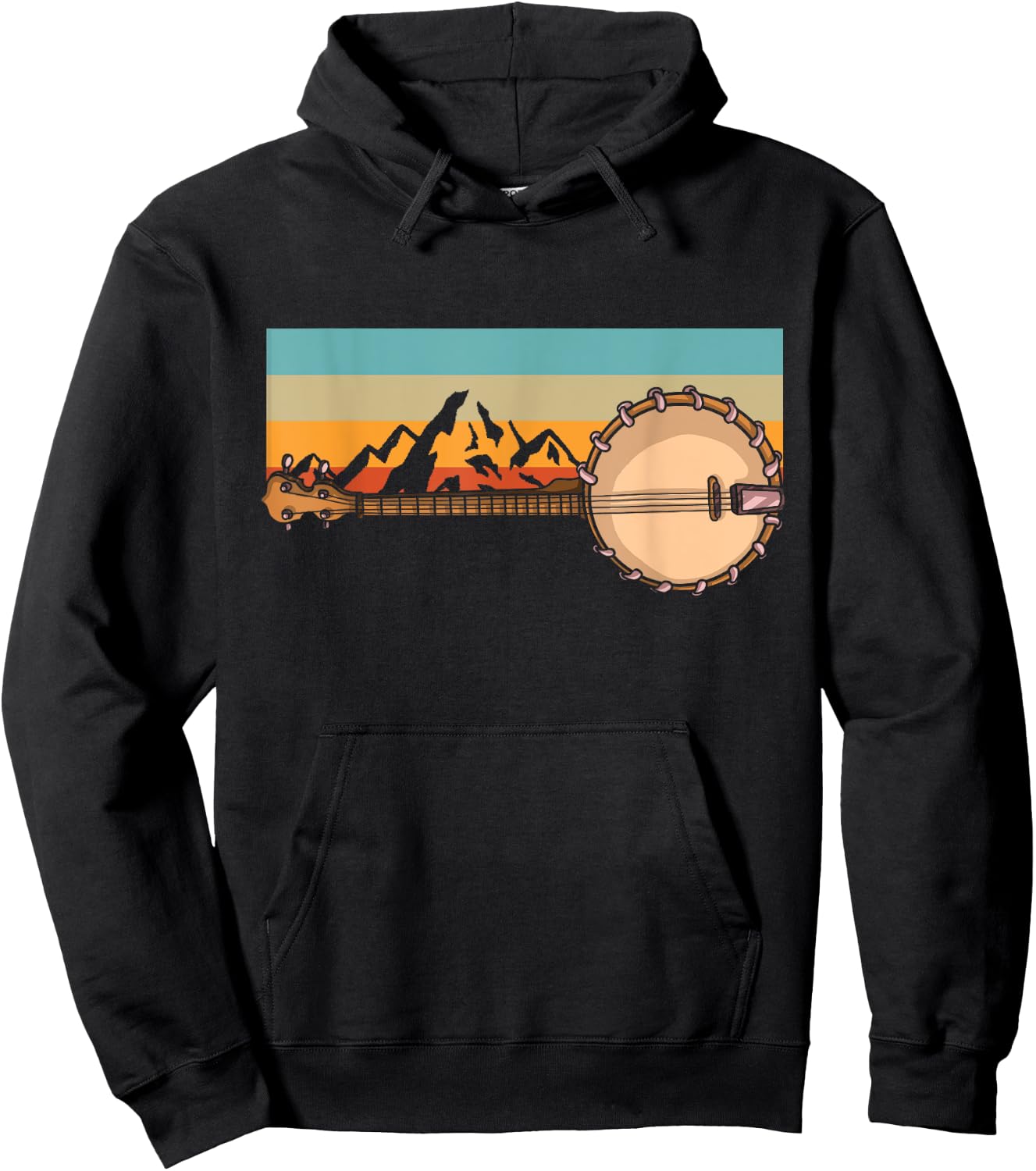 Banjo Bluebird Tennesse Mandolin Bluegrass Hoodie - Hoodie | Black
