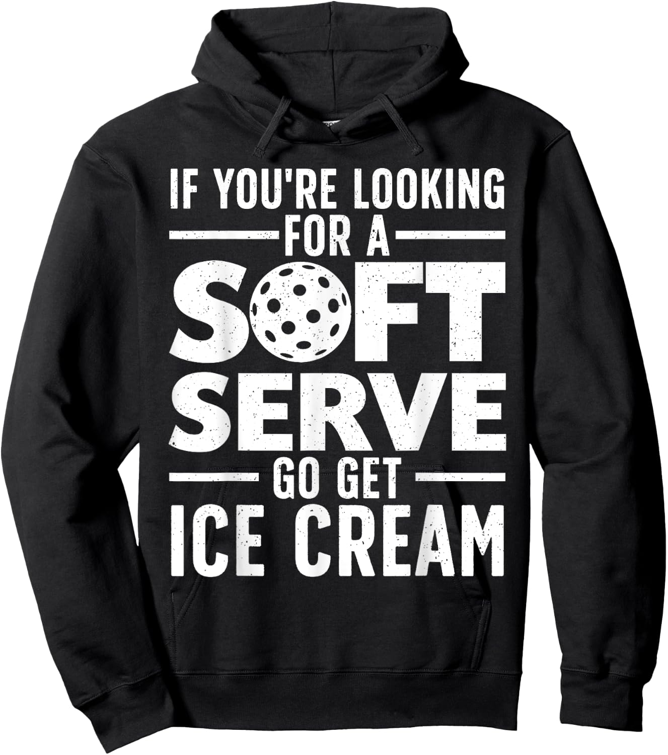 Cool Pickleball Women Pickle Ball Player Soft Serve Hoodie - Hoodie | Black