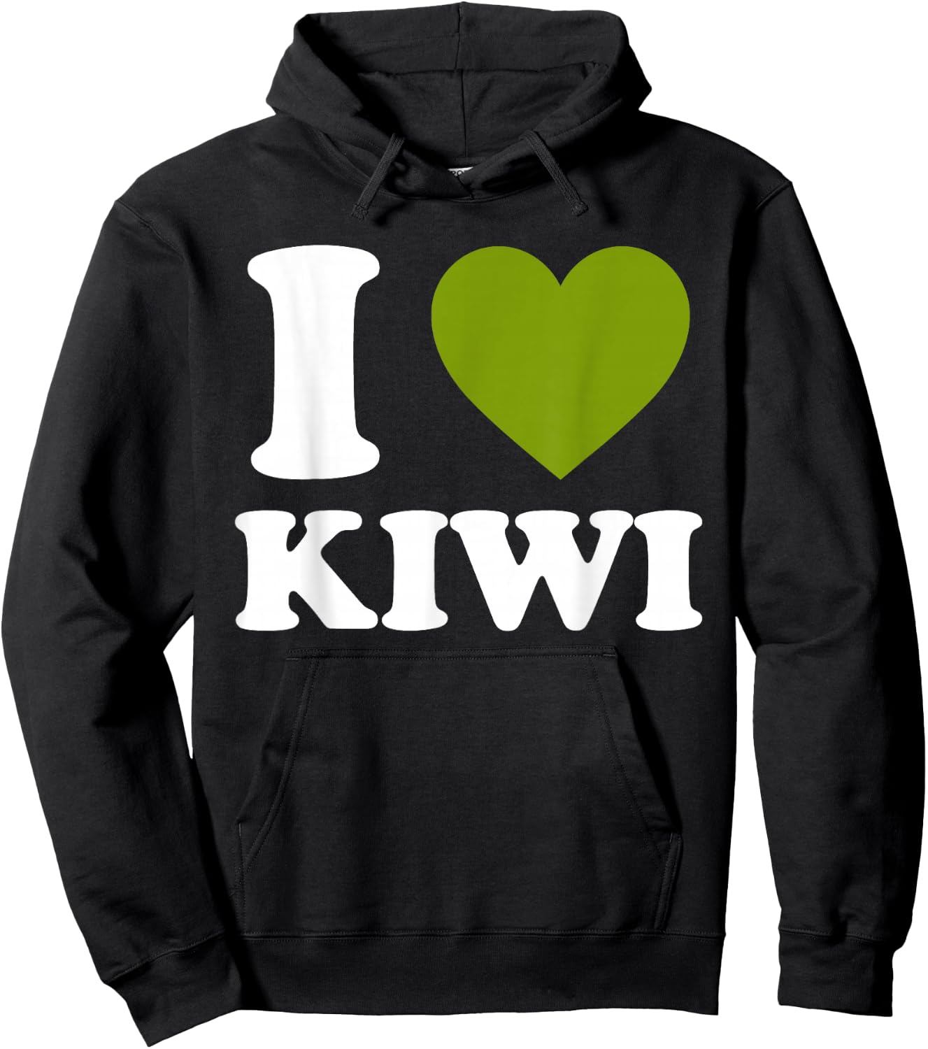 I Love Kiwi I Heart Kiwi Funny Fruit Lover Hoodie - Hoodie | Black