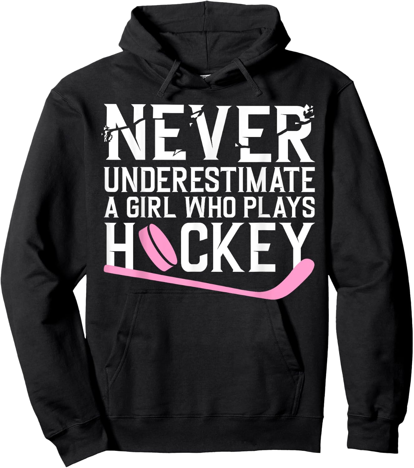 Funny Hockey Girls Ice Hockey Player Hockey Lovers Hoodie - Hoodie | Black