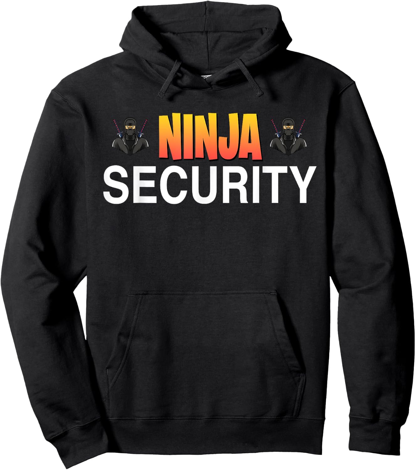 Ninja Security Parent Dad Mom Funny Ninja Halloween Costume Hoodie - Hoodie | Black