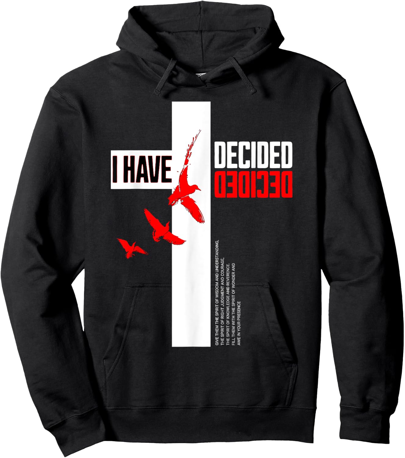 Baptized 2025 I Have Decided Baptism Hoodie - Hoodie | Black