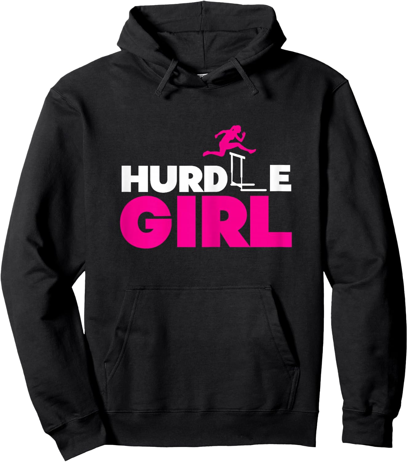 Hurdle Girl | Athletics Track & Field | Hurdling Hurdler Hoodie - Hoodie | Black